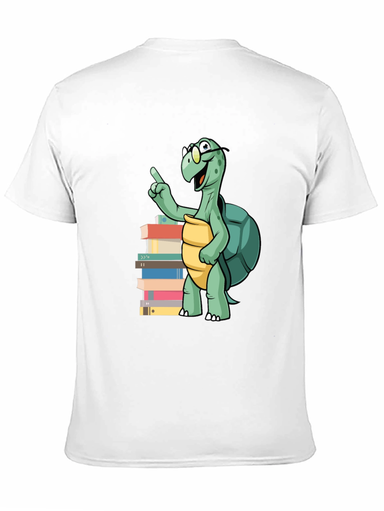 Bookworm Turtle Graphic Tee - Black