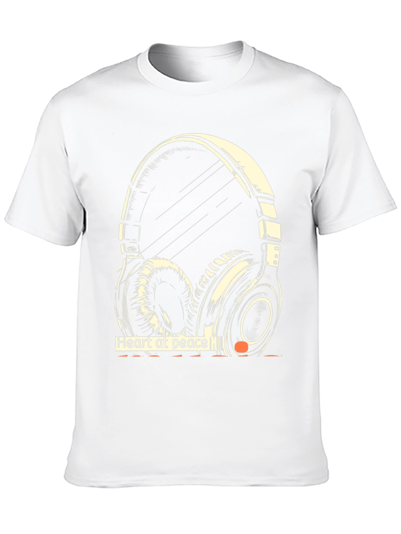 Heart at Peace Headphone Graphic Tee