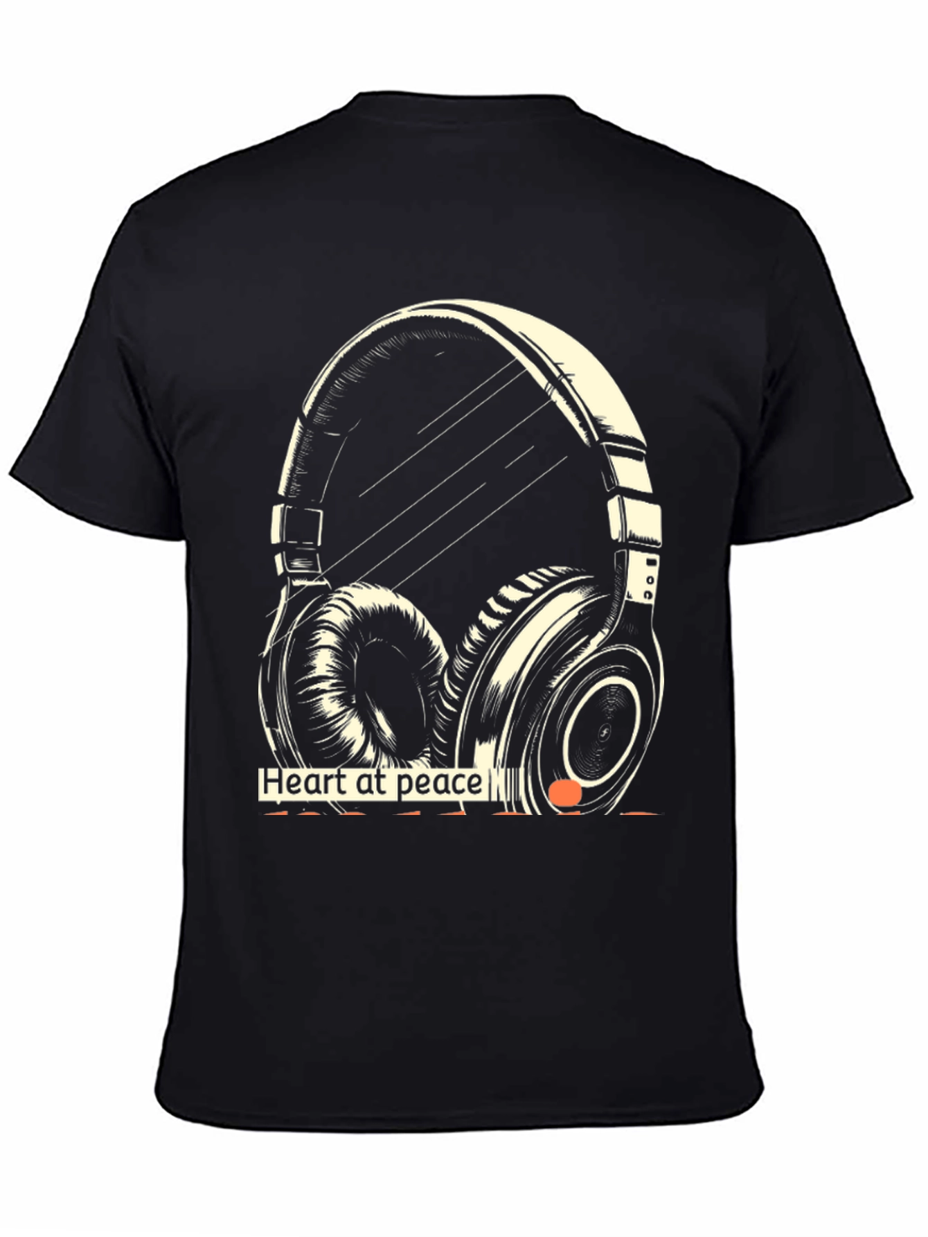 Heart at Peace Headphone Graphic Tee