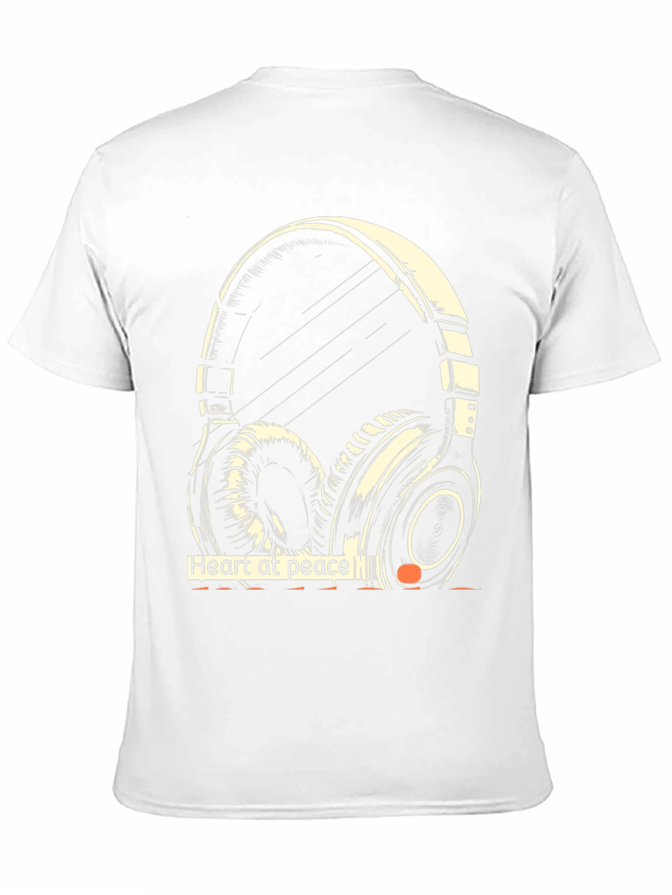 Heart at Peace Headphone Graphic Tee