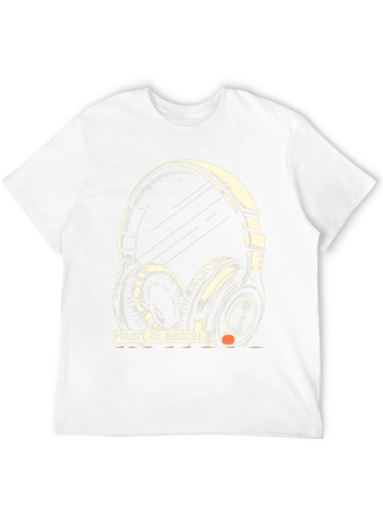 Heart at Peace Headphone Graphic Tee