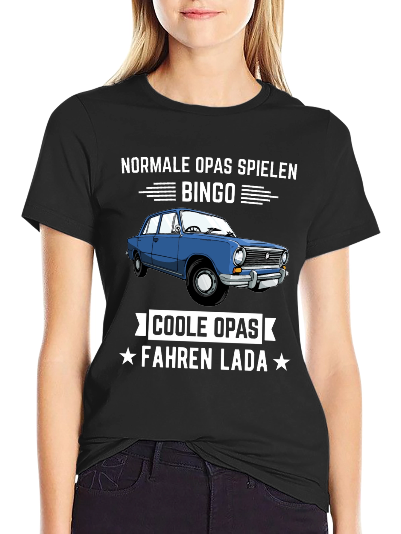 Funny German Cool Grandpas Drive Lada T-Shirt