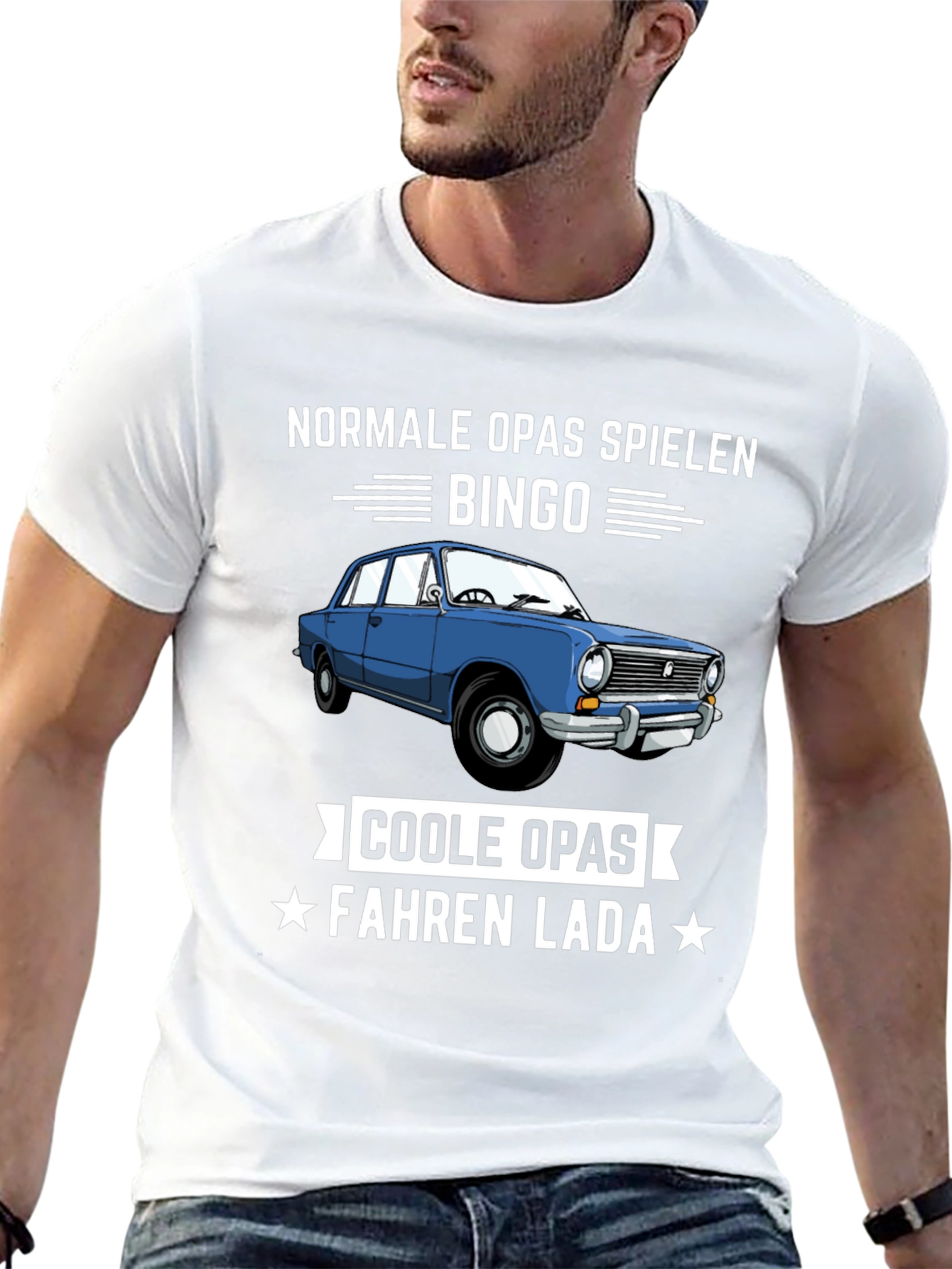 Funny German Cool Grandpas Drive Lada T-Shirt
