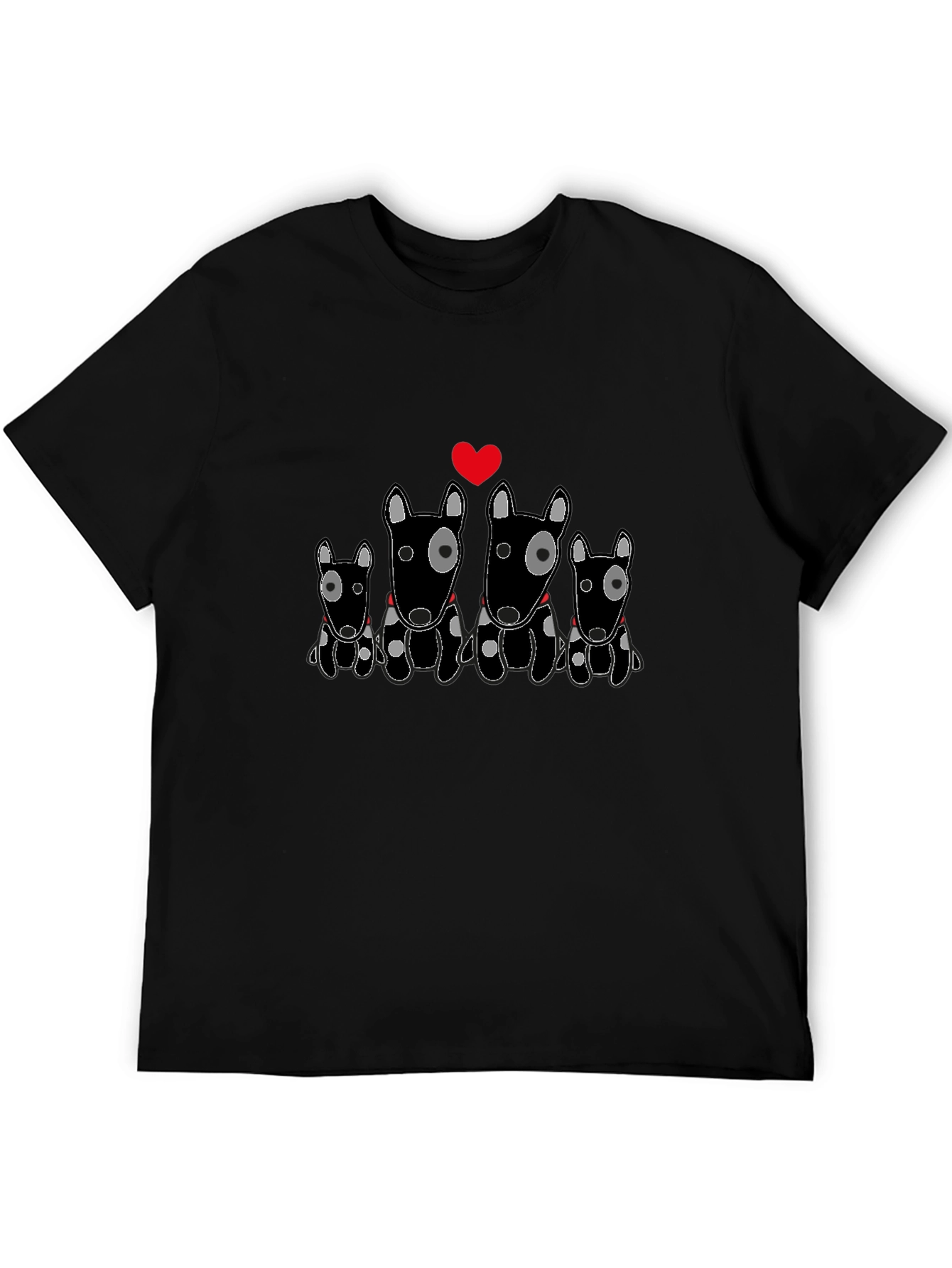 Bull Terrier Family T-Shirt - Cute Dog Lover Tee