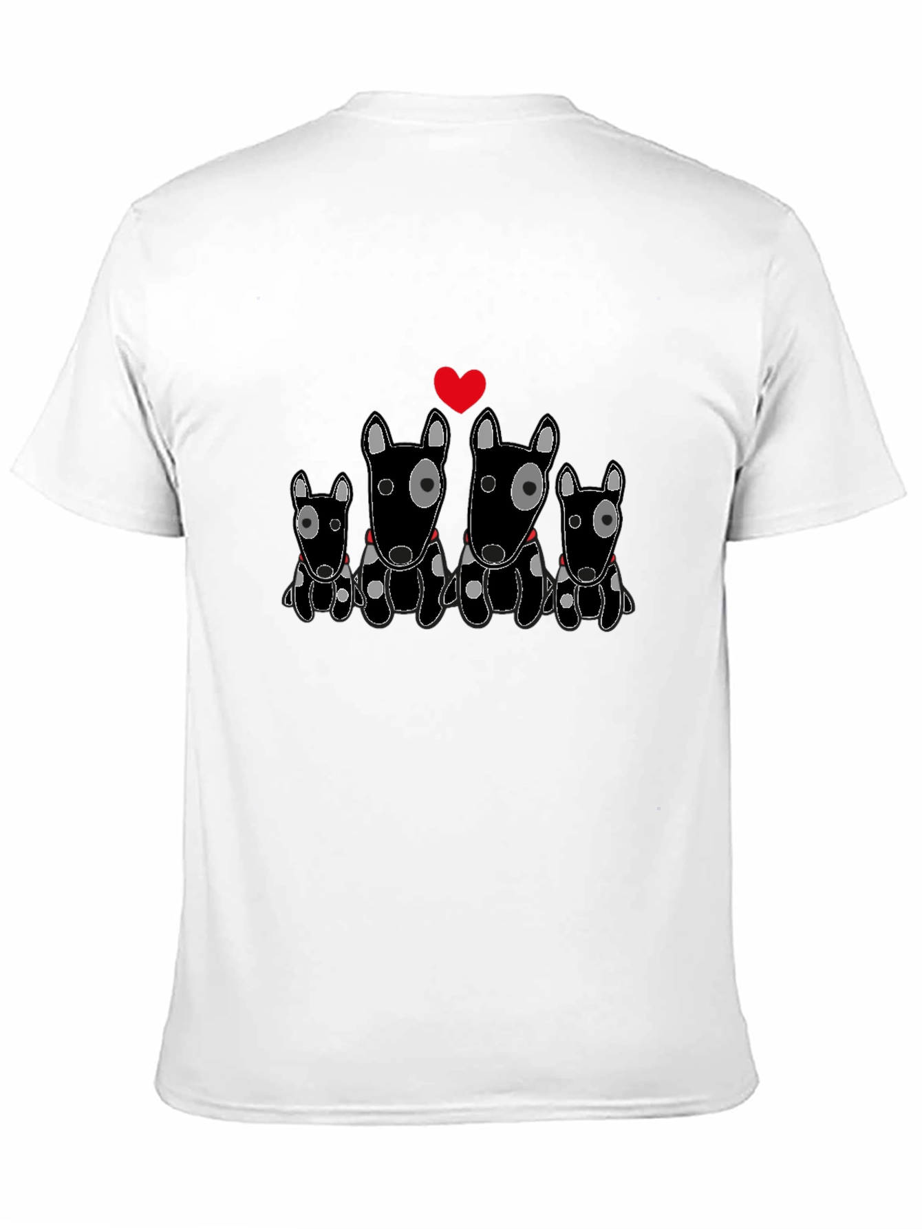Bull Terrier Family T-Shirt - Cute Dog Lover Tee