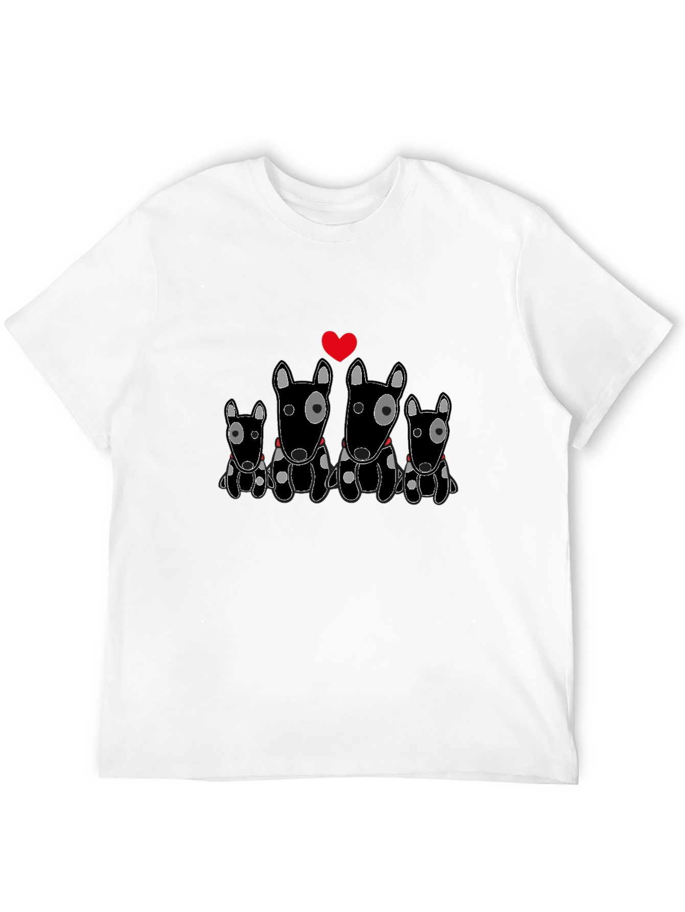 Bull Terrier Family T-Shirt - Cute Dog Lover Tee