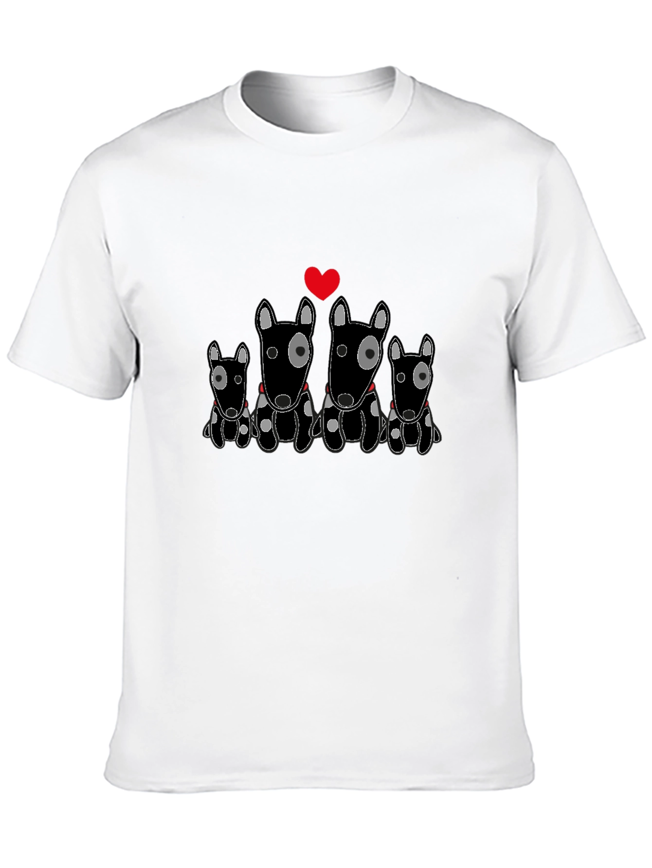 Bull Terrier Family T-Shirt - Cute Dog Lover Tee