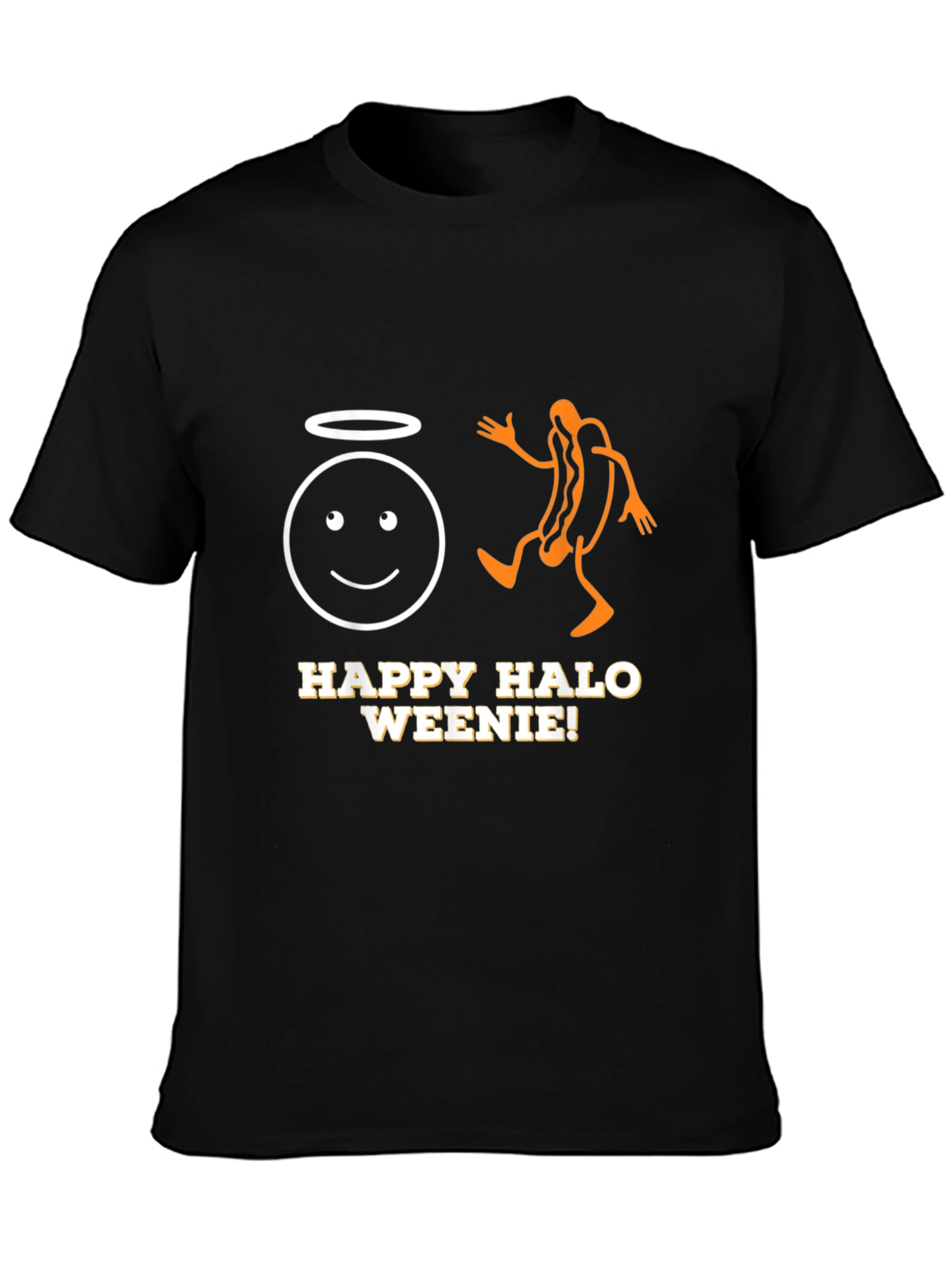Happy Halo Weenie T-Shirt - Funny Graphic Tee