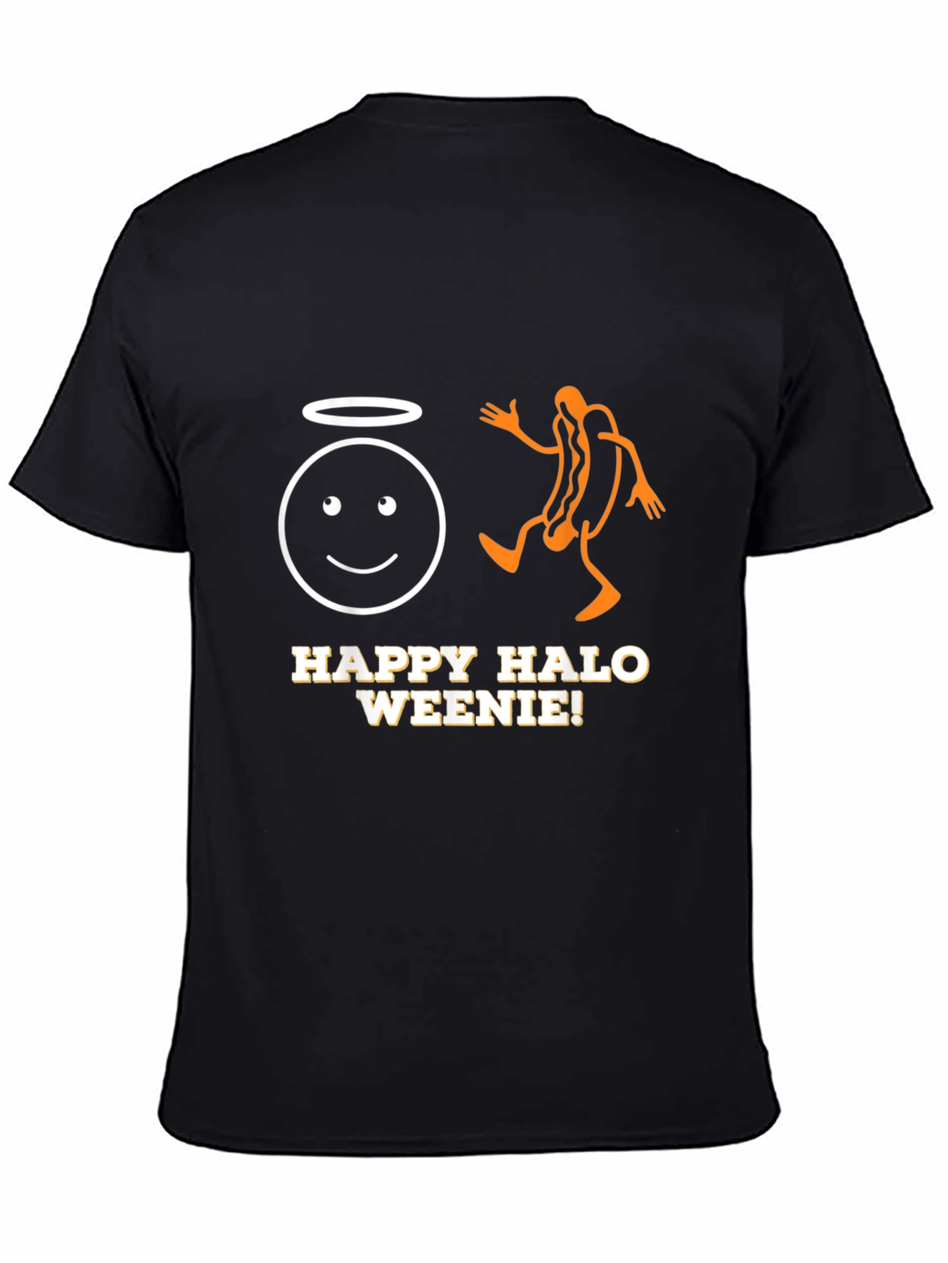 Happy Halo Weenie T-Shirt - Funny Graphic Tee