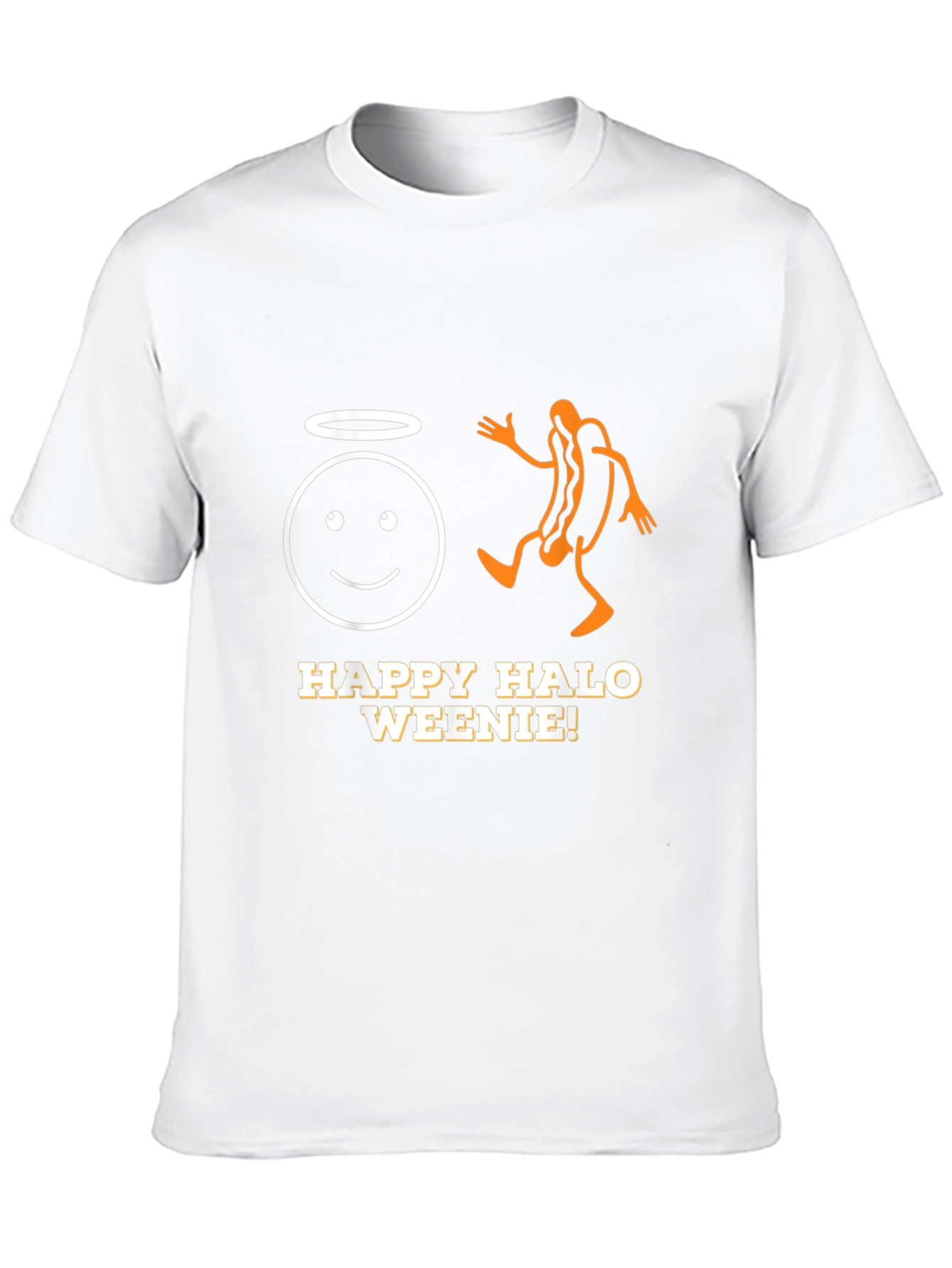 Happy Halo Weenie T-Shirt - Funny Graphic Tee