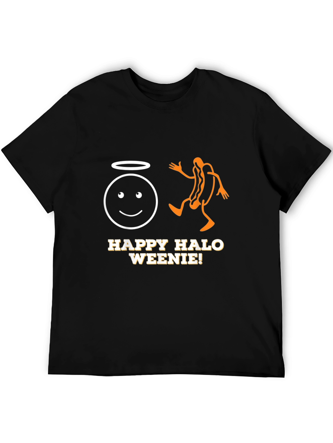 Happy Halo Weenie T-Shirt - Funny Graphic Tee