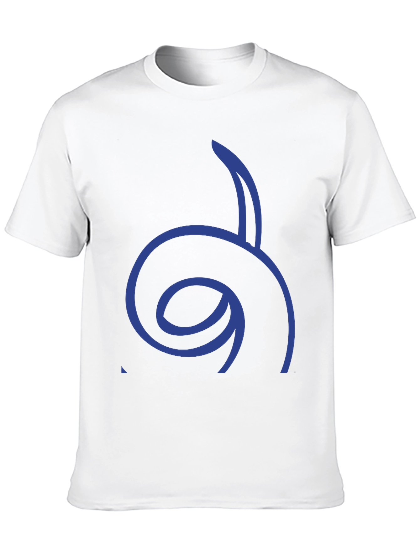 Cool Graphic Tee - Blue Spiral Design
