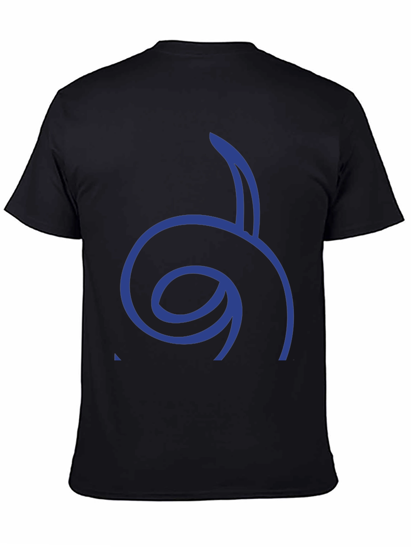 Cool Graphic Tee - Blue Spiral Design
