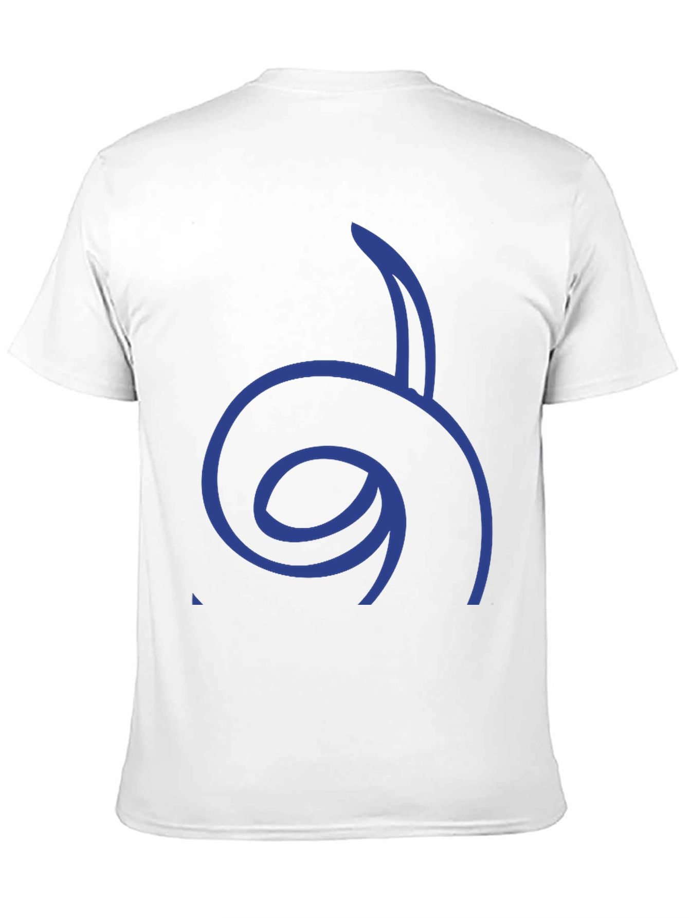 Cool Graphic Tee - Blue Spiral Design