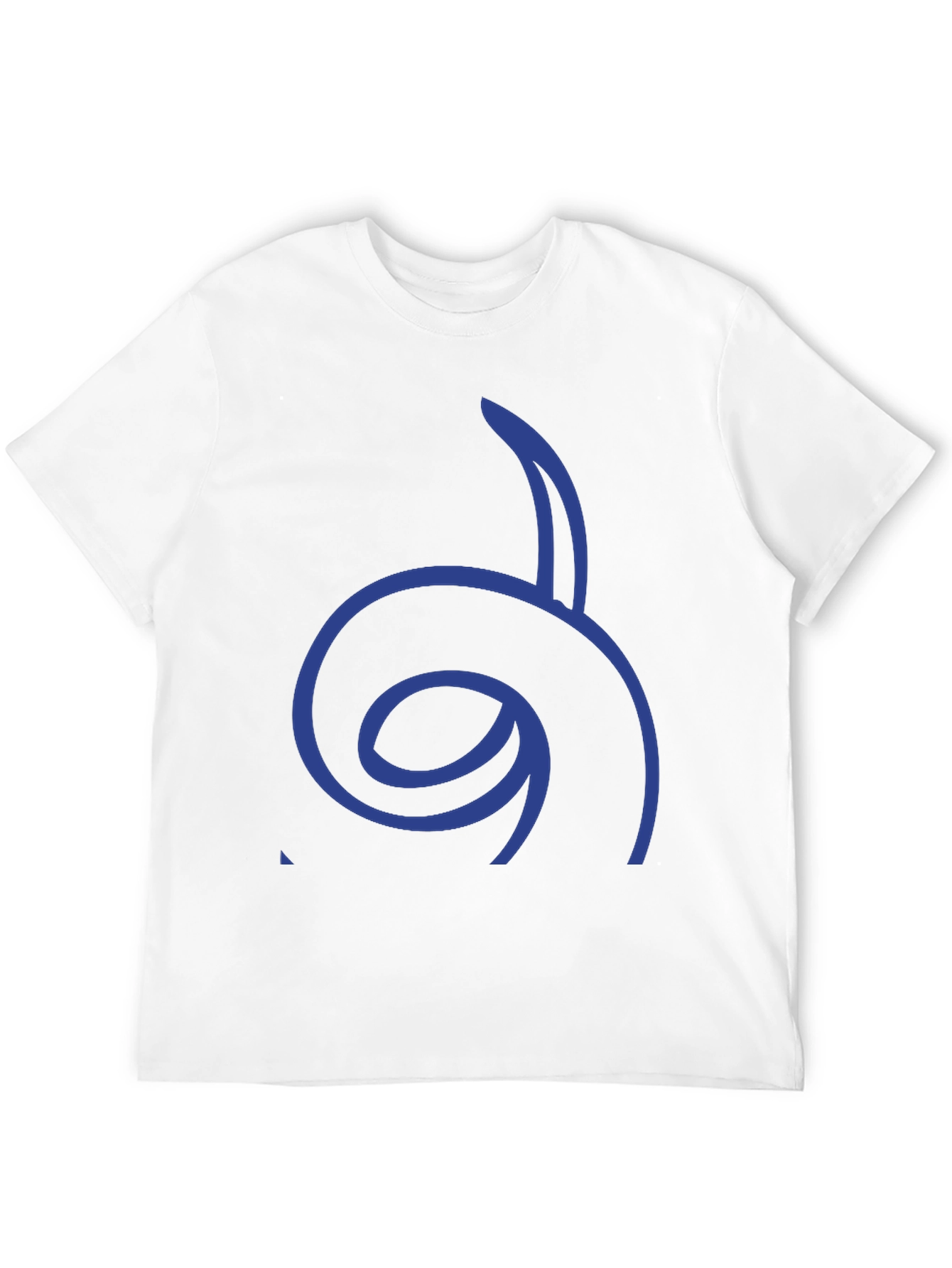 Cool Graphic Tee - Blue Spiral Design