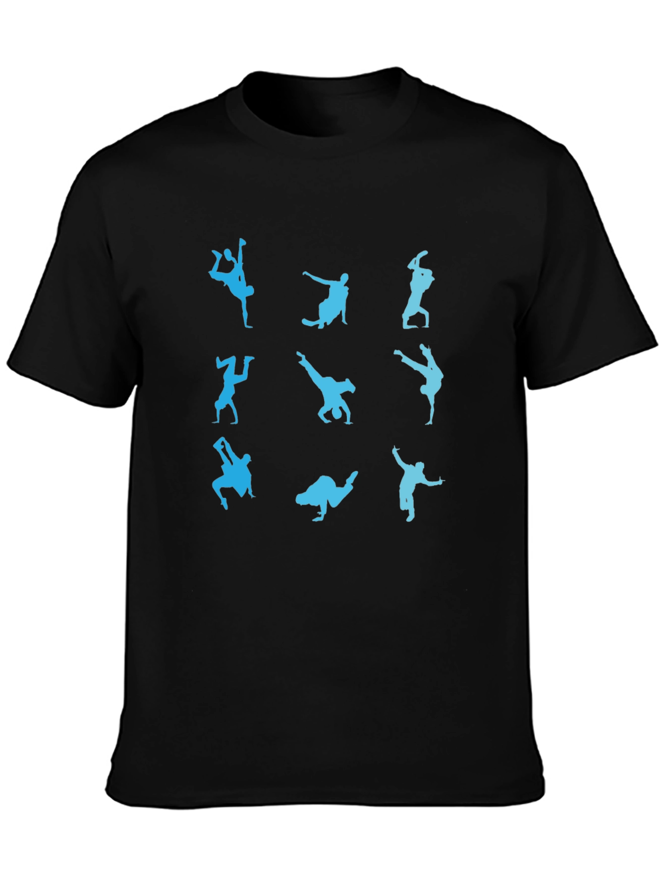 Breakdance Moves Graphic T-Shirt - Black