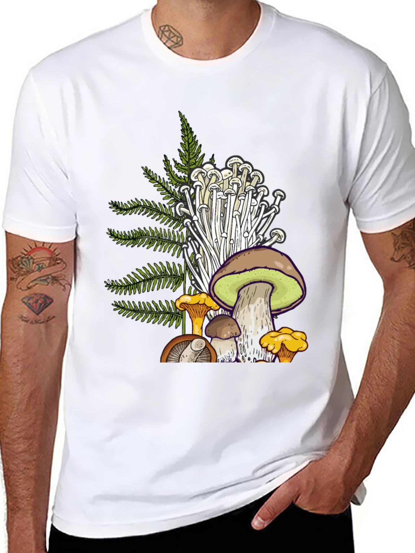 Mushroom Graphic T-Shirt - Nature Inspired Tee