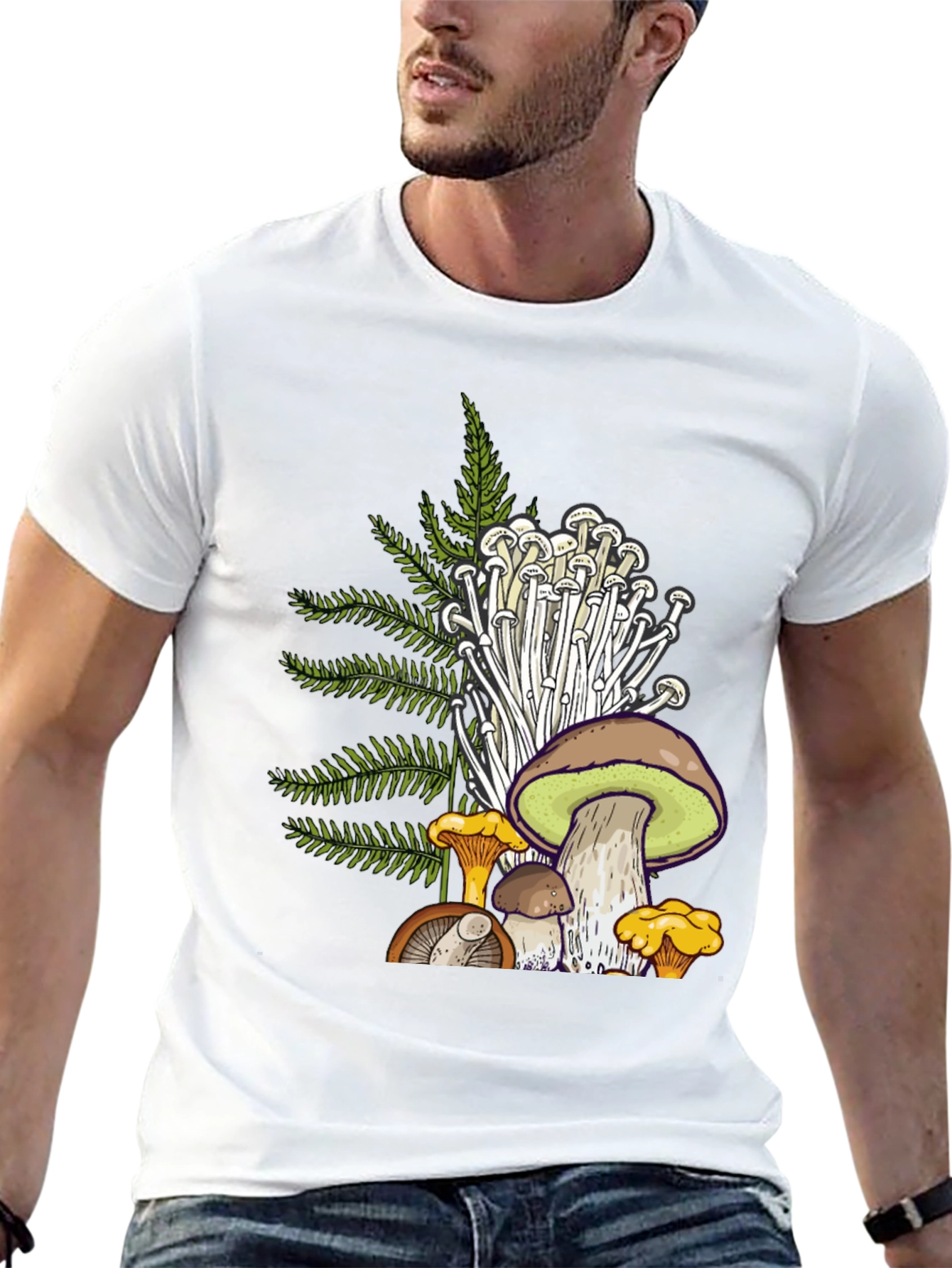 Mushroom Graphic T-Shirt - Nature Inspired Tee