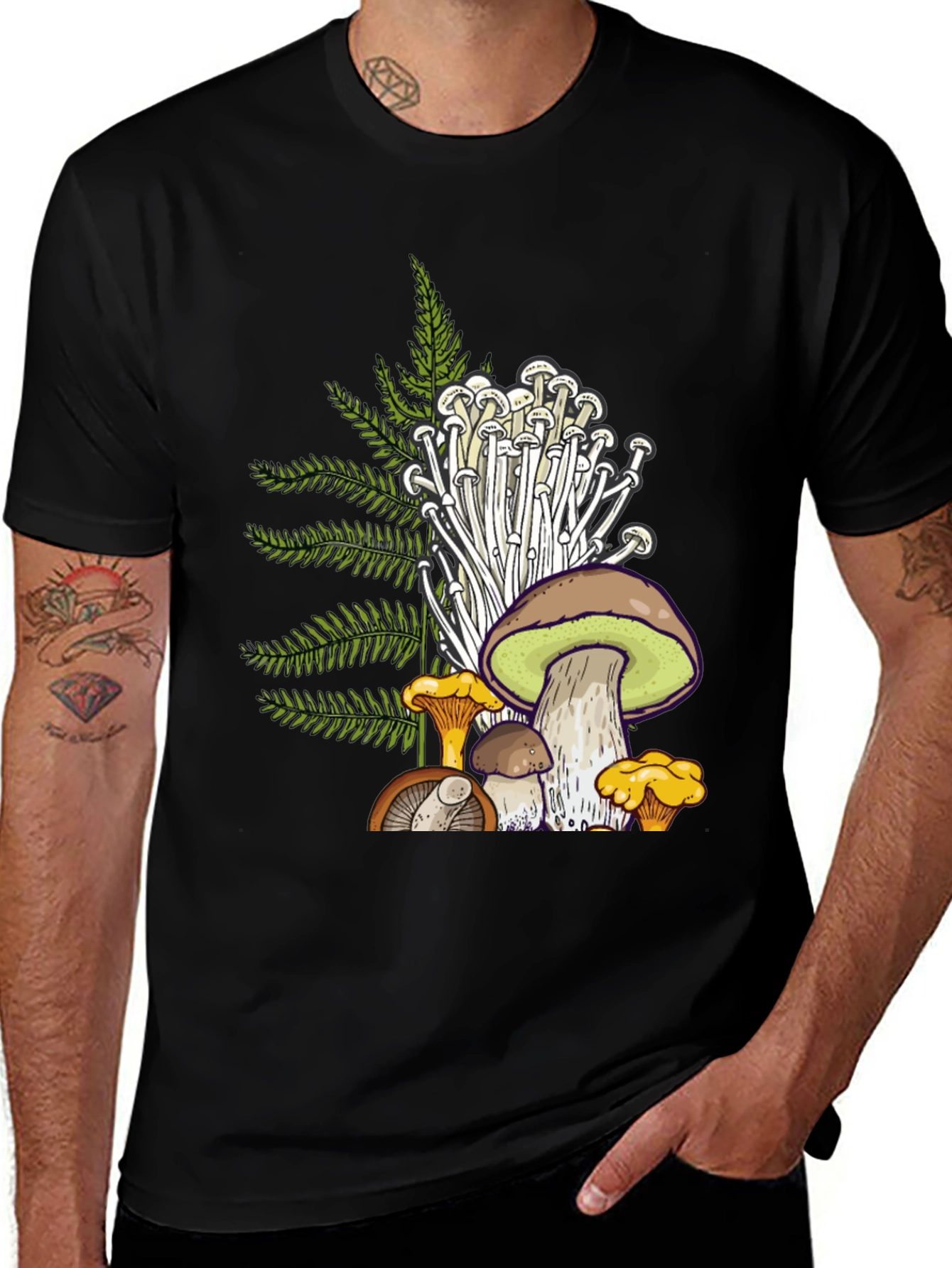 Mushroom Graphic T-Shirt - Nature Inspired Tee