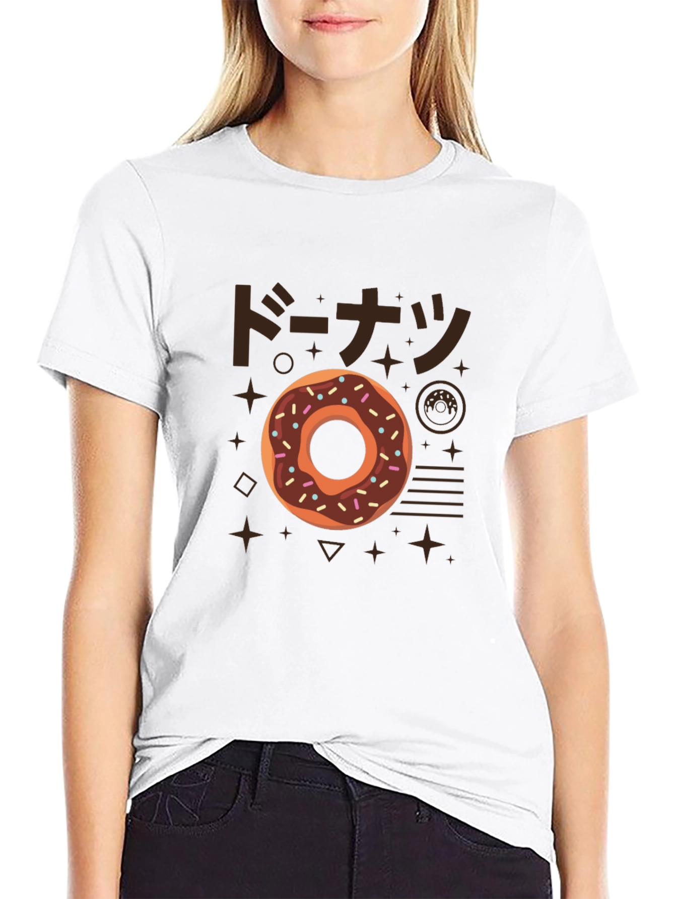 Donut Graphic Tee - Japanese Style