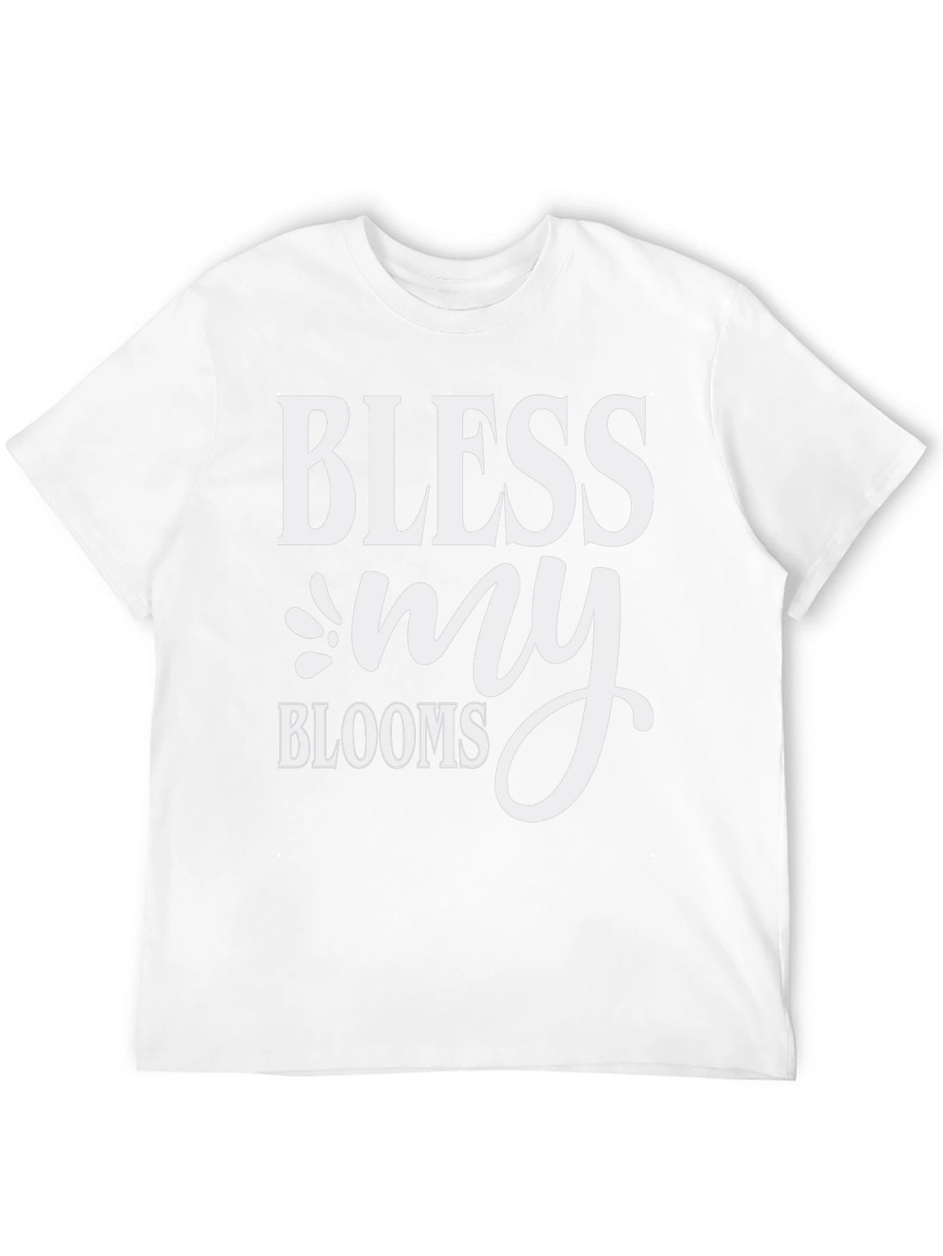 Bless My Blooms Graphic Tee - Black Cotton T-Shirt