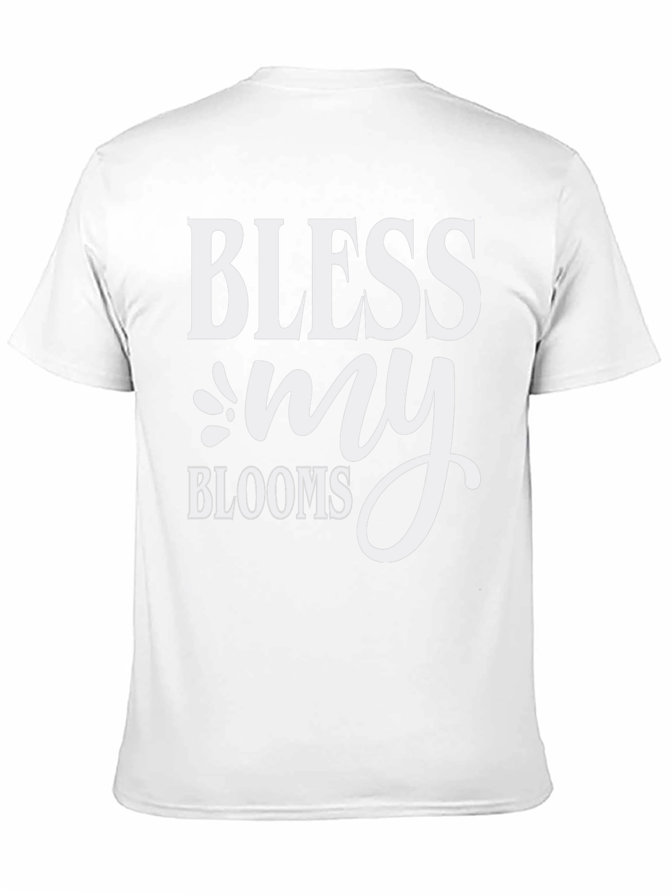 Bless My Blooms Graphic Tee - Black Cotton T-Shirt