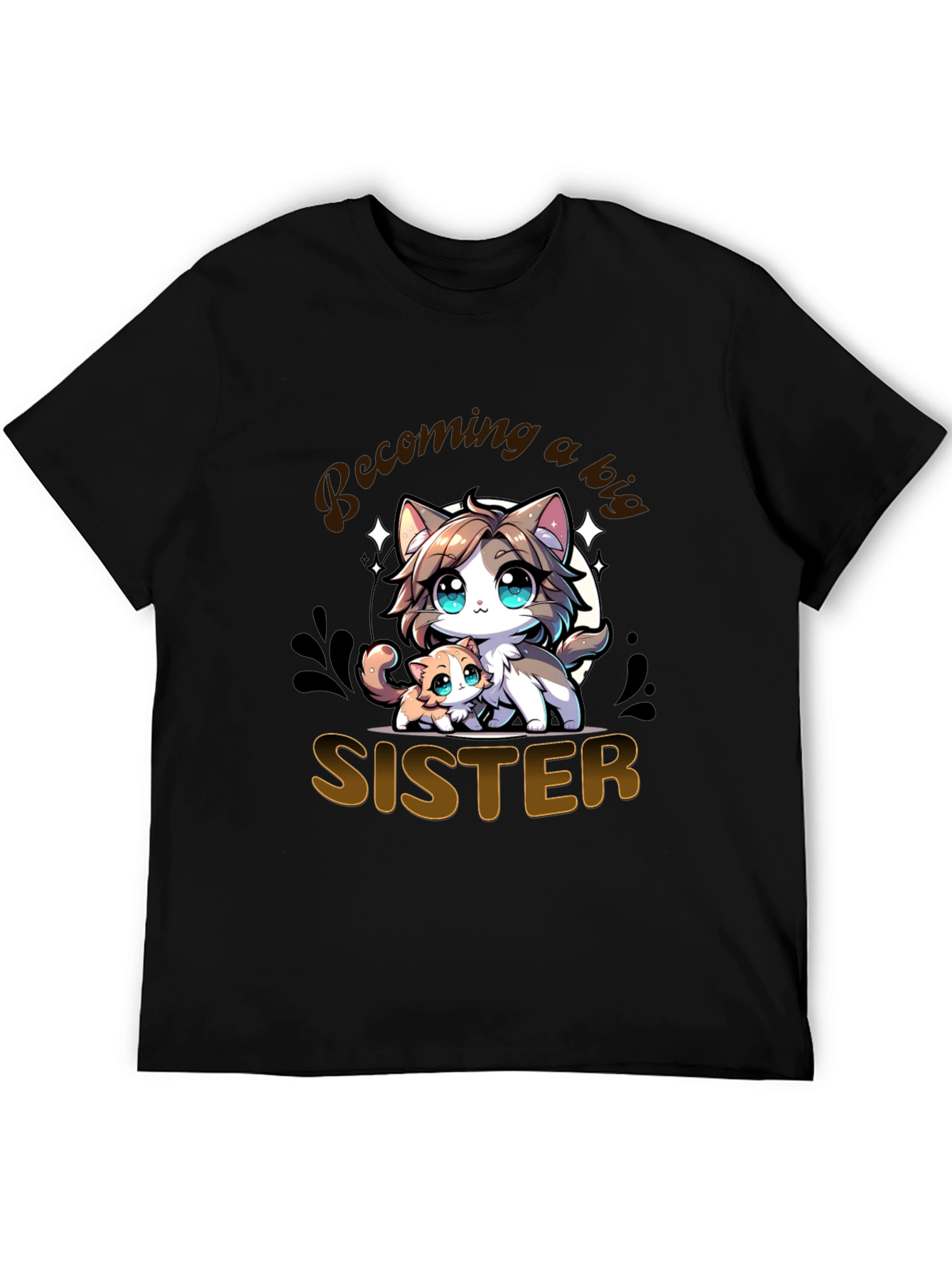 Becoming a Big Sister T-Shirt - Cute Kitten Design