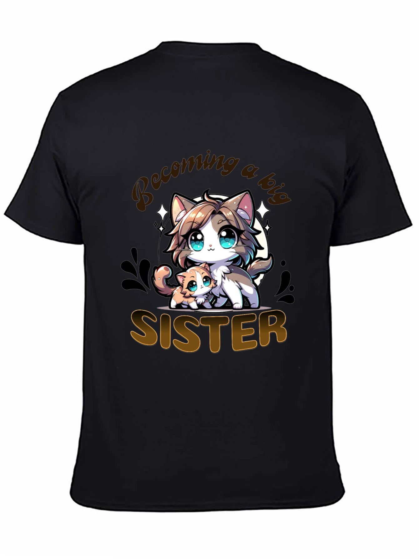 Becoming a Big Sister T-Shirt - Cute Kitten Design