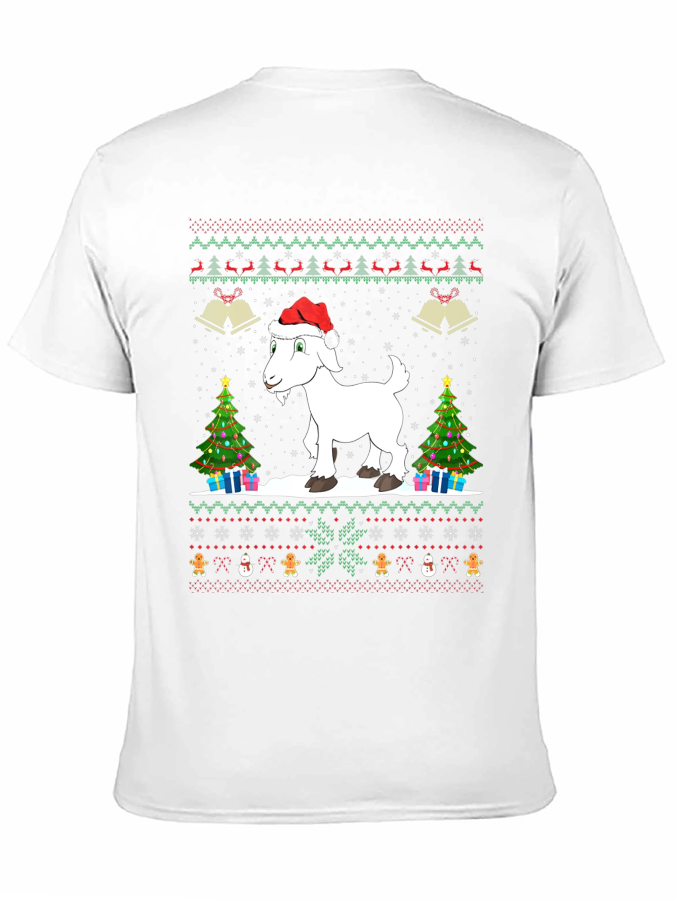 Festive Goat Christmas Ugly Sweater T-Shirt