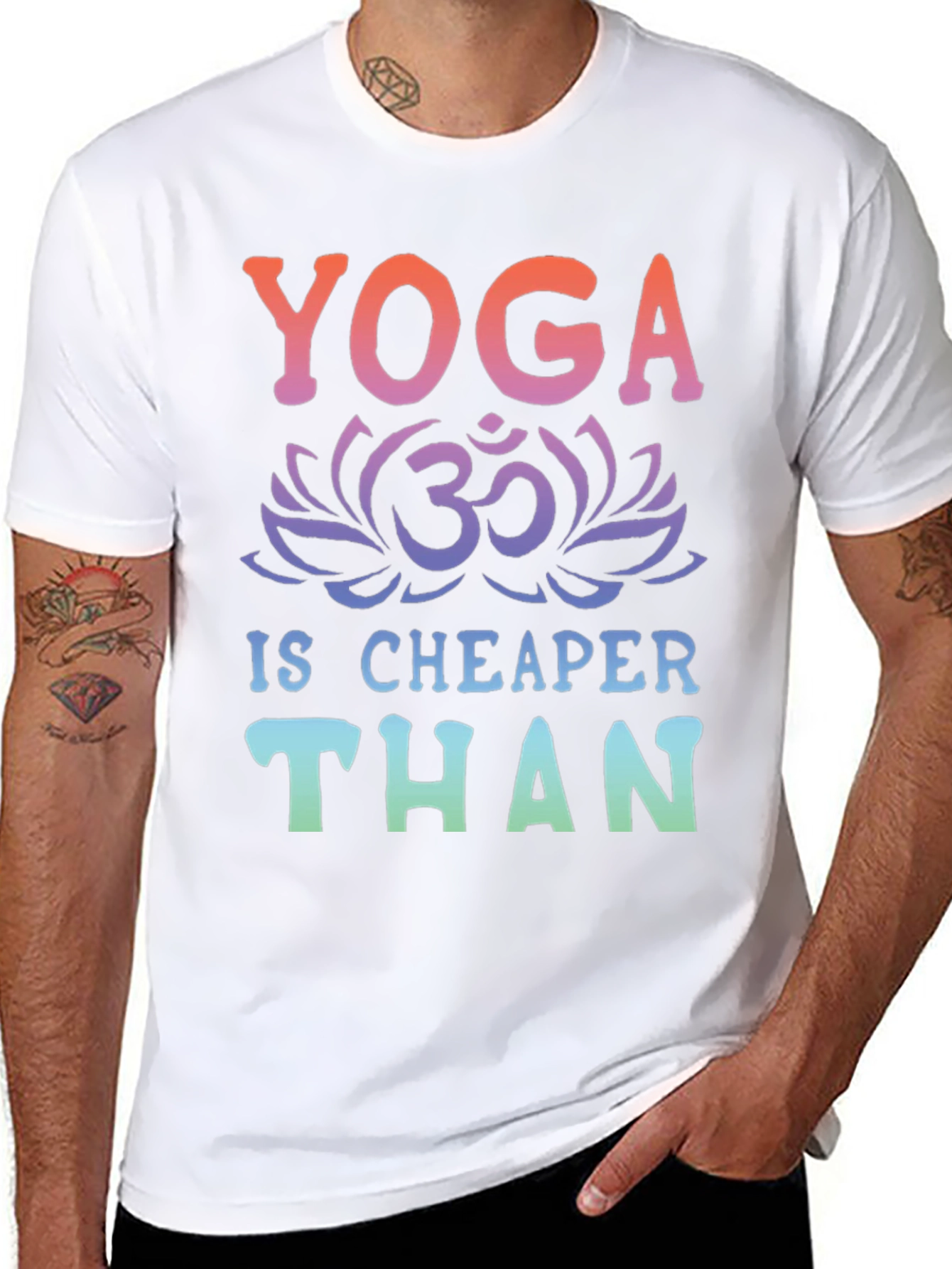 Yoga Is Cheaper Than Therapy Graphic Tee