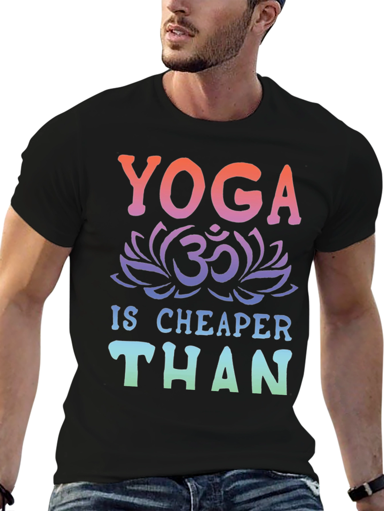 Yoga Is Cheaper Than Therapy Graphic Tee