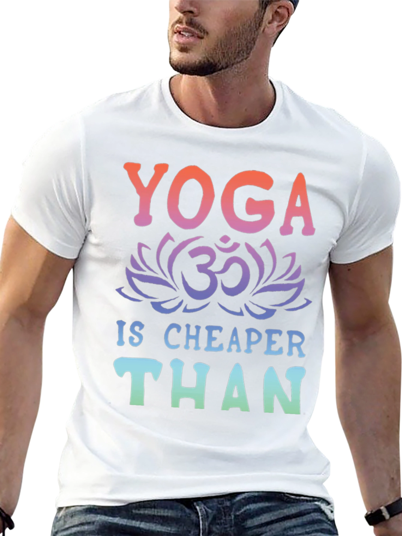 Yoga Is Cheaper Than Therapy Graphic Tee