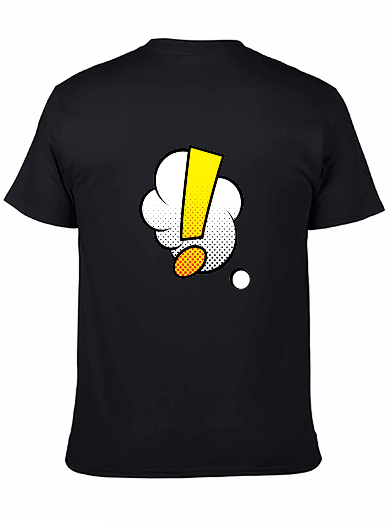 Comic Exclamation Black T-Shirt