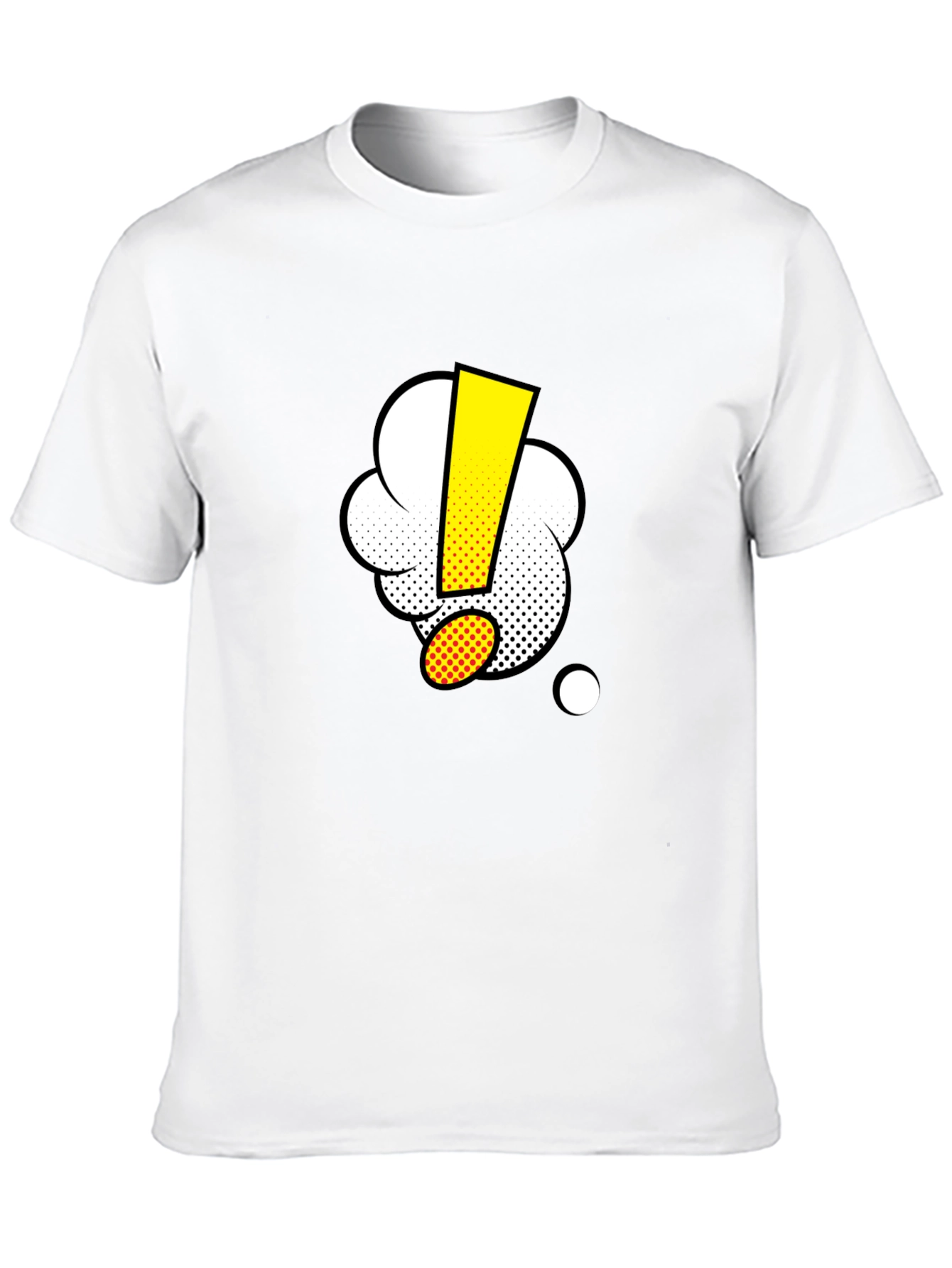 Comic Exclamation Black T-Shirt