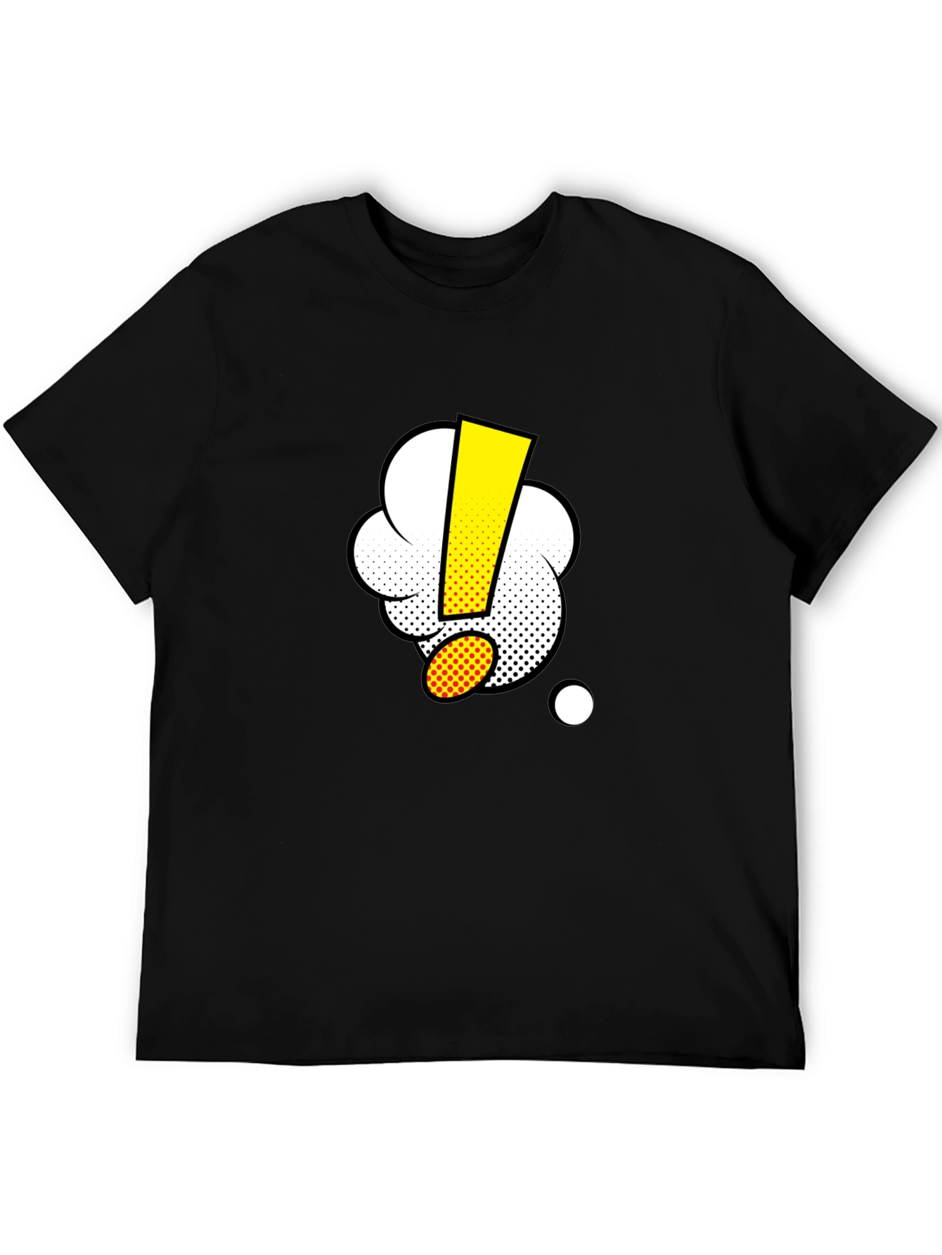 Comic Exclamation Black T-Shirt