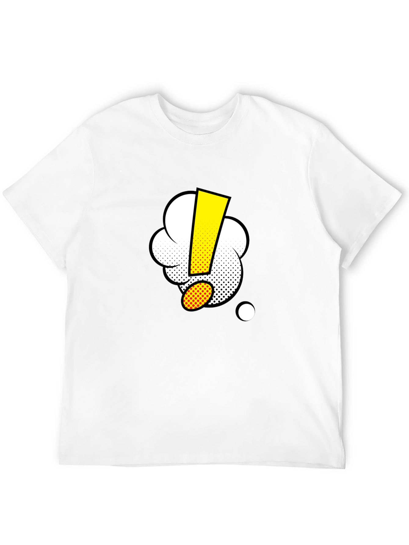 Comic Exclamation Black T-Shirt