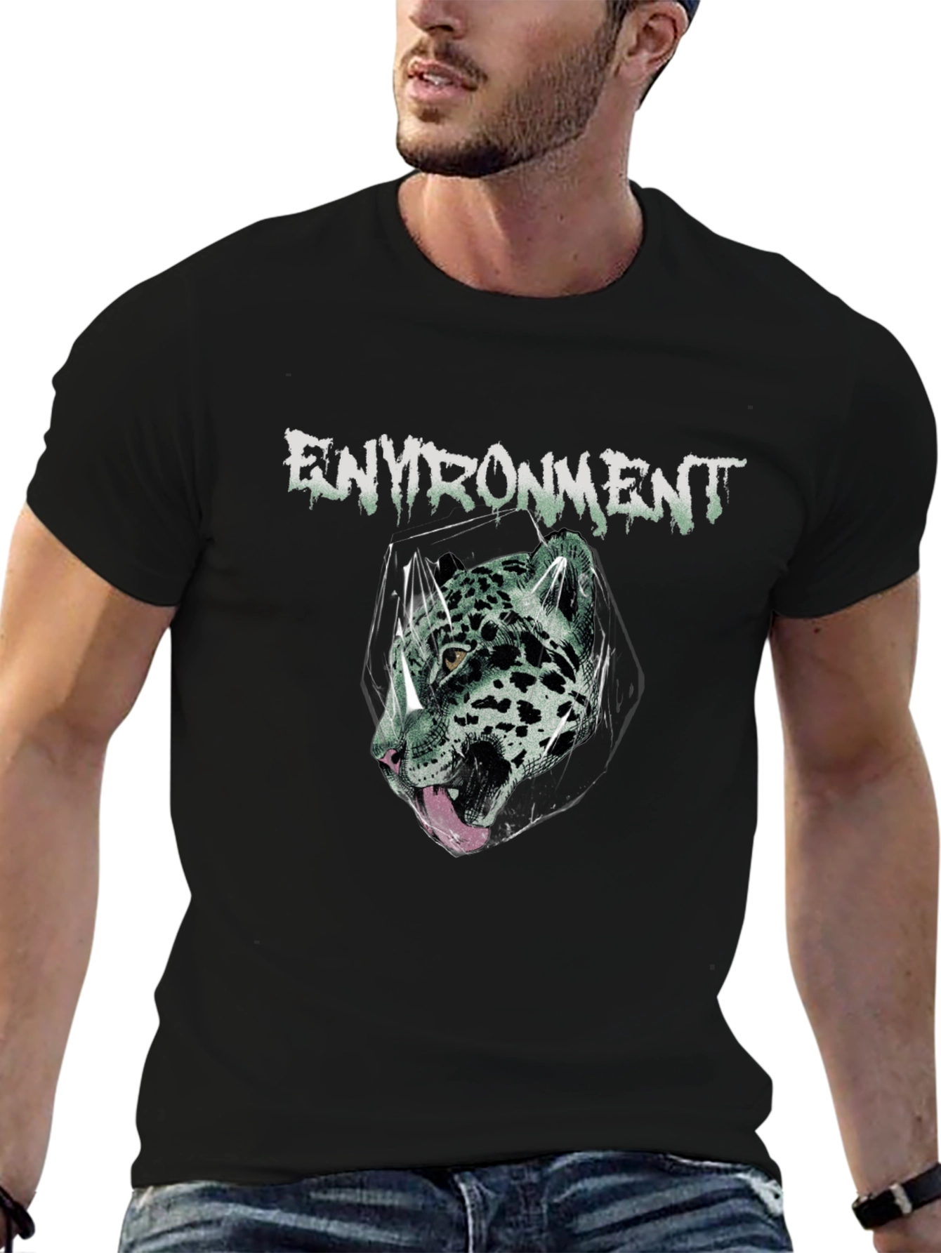 Environment Jaguar Graphic Tee - Black