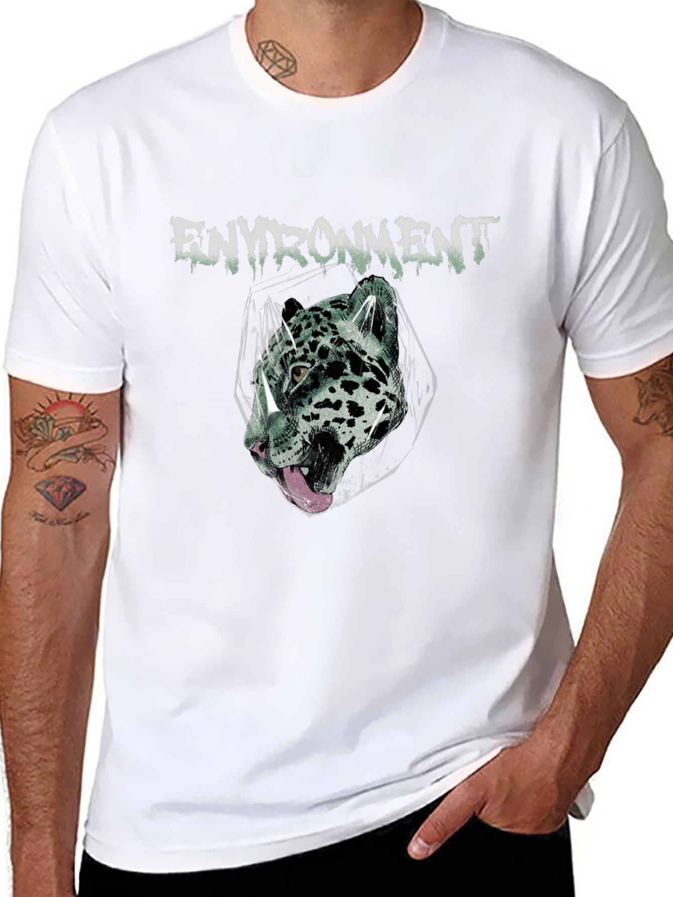 Environment Jaguar Graphic Tee - Black