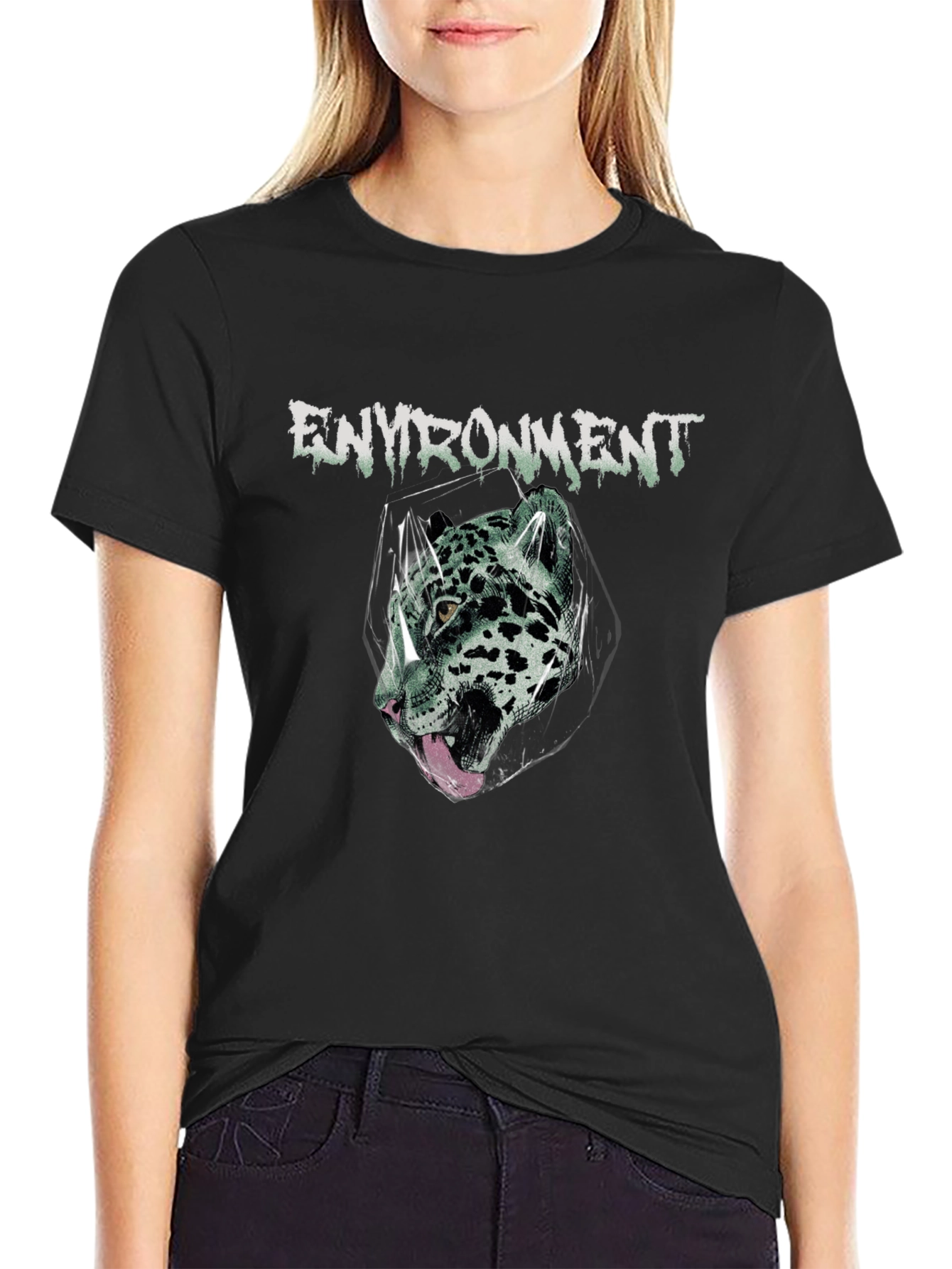 Environment Jaguar Graphic Tee - Black