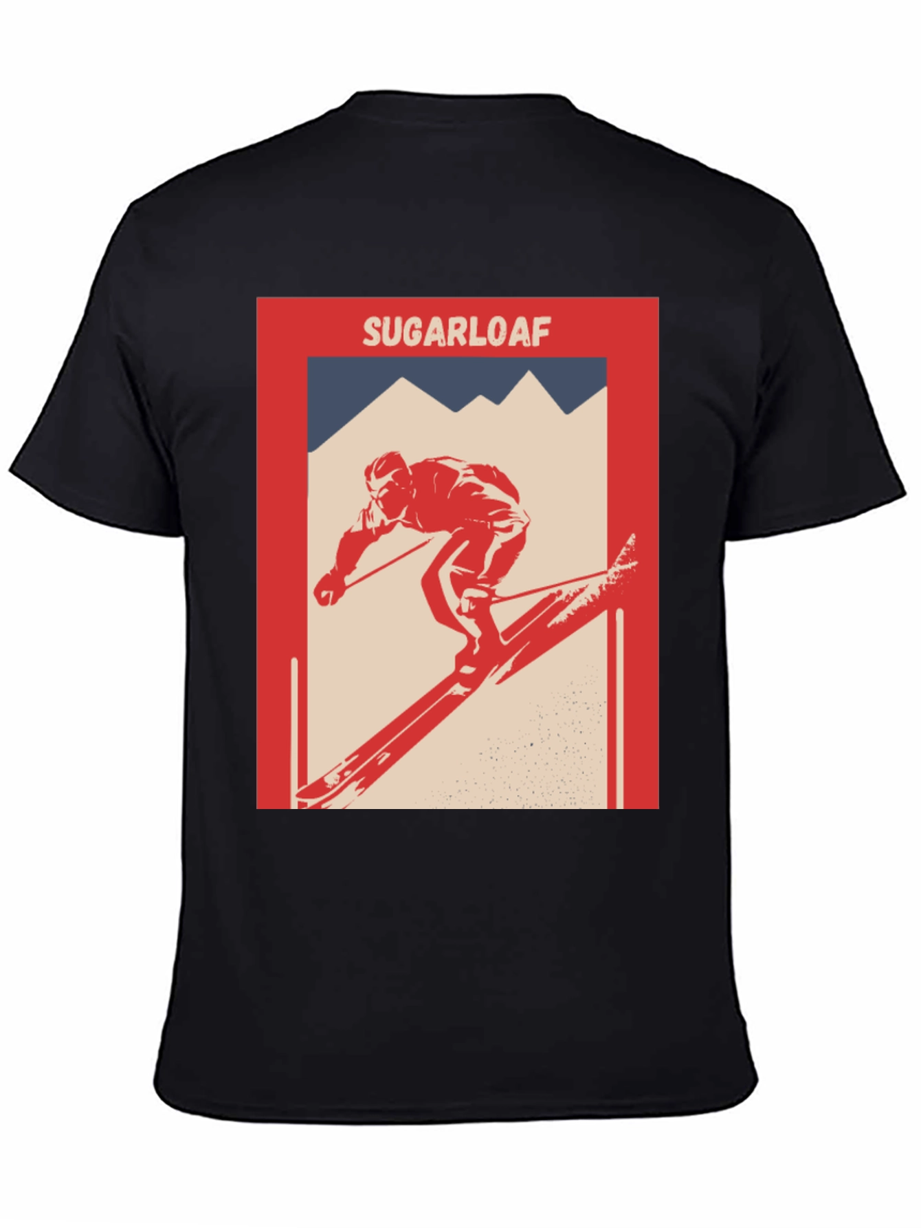 Sugarloaf Skier Graphic T-Shirt - Retro Style