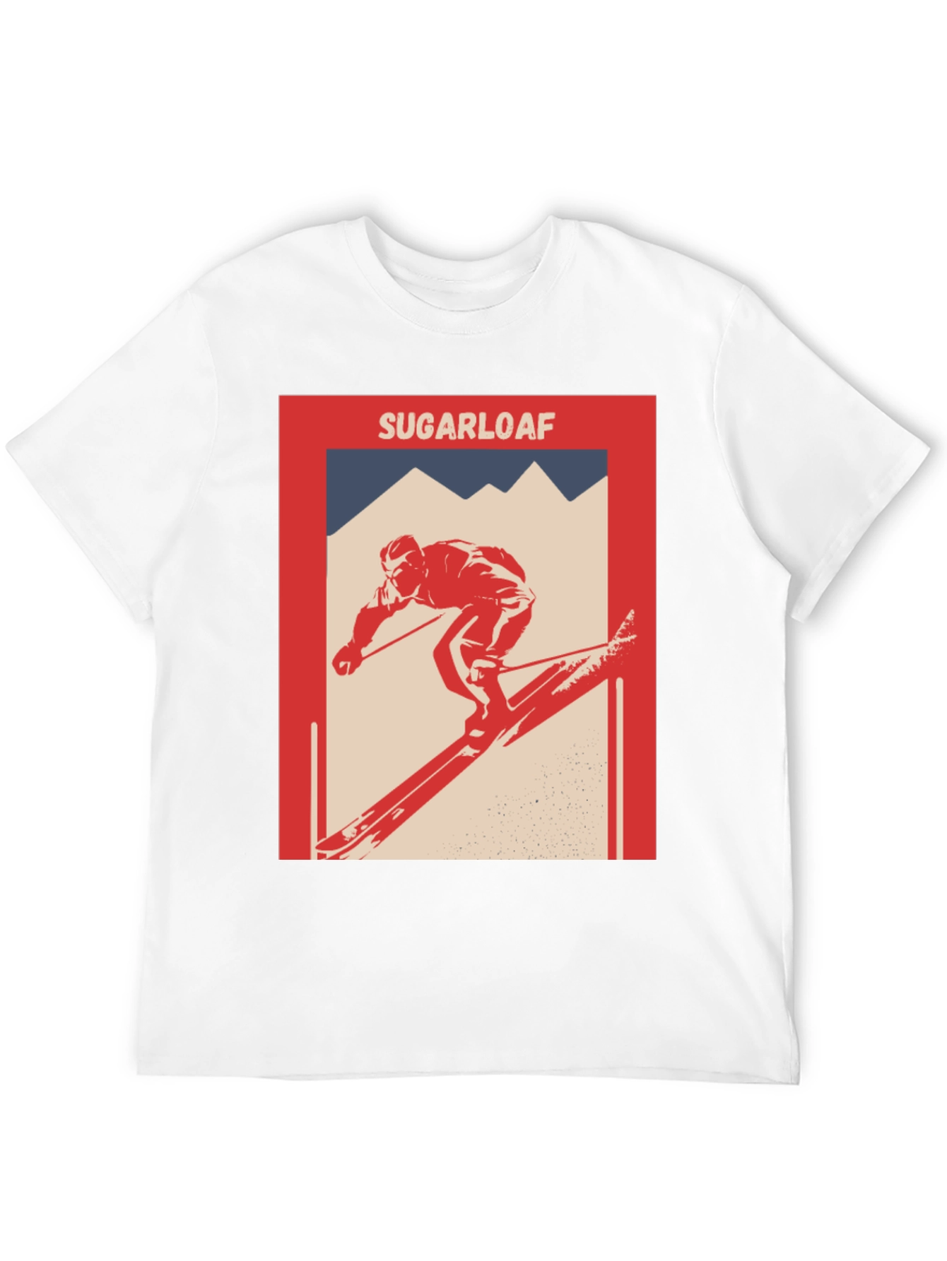 Sugarloaf Skier Graphic T-Shirt - Retro Style