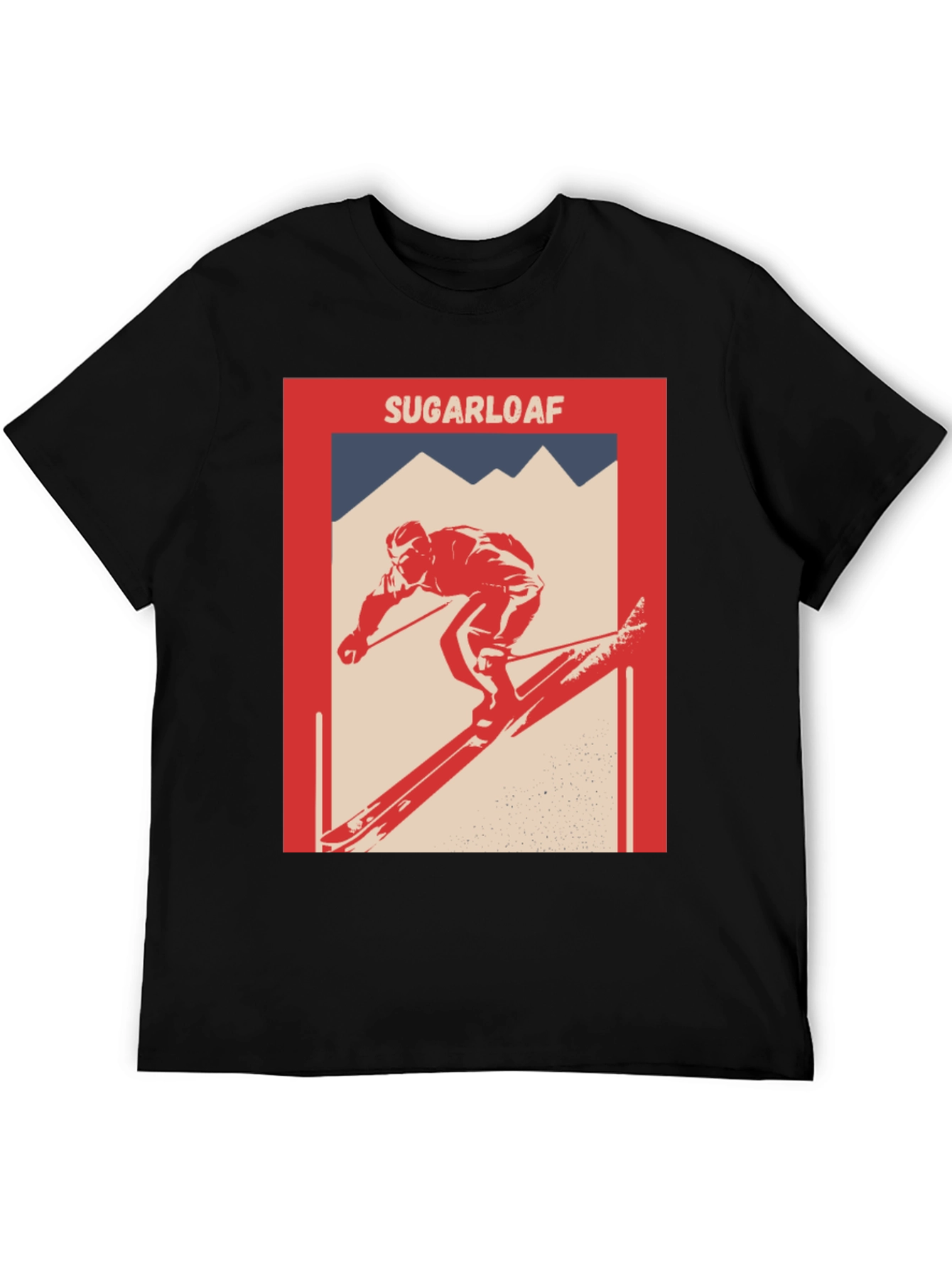 Sugarloaf Skier Graphic T-Shirt - Retro Style