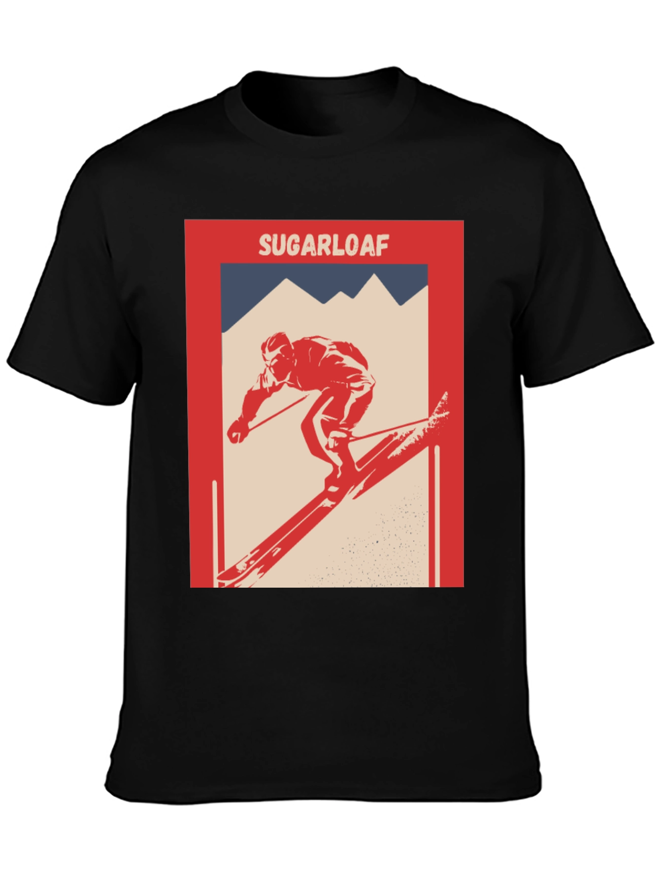 Sugarloaf Skier Graphic T-Shirt - Retro Style