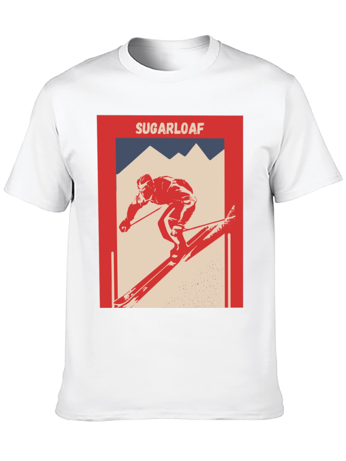 Sugarloaf Skier Graphic T-Shirt - Retro Style
