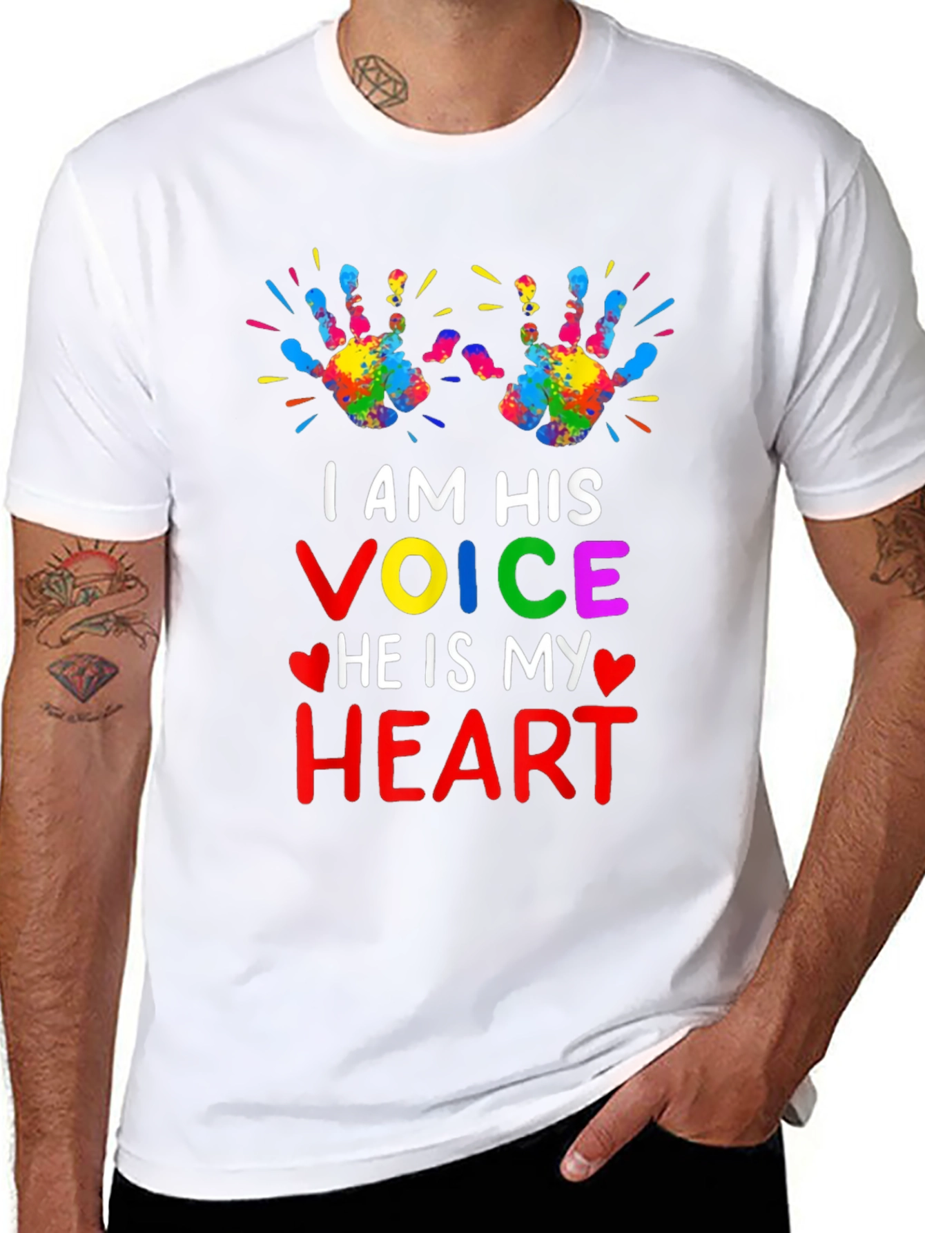 Autism Awareness I Am His Voice T-Shirt
