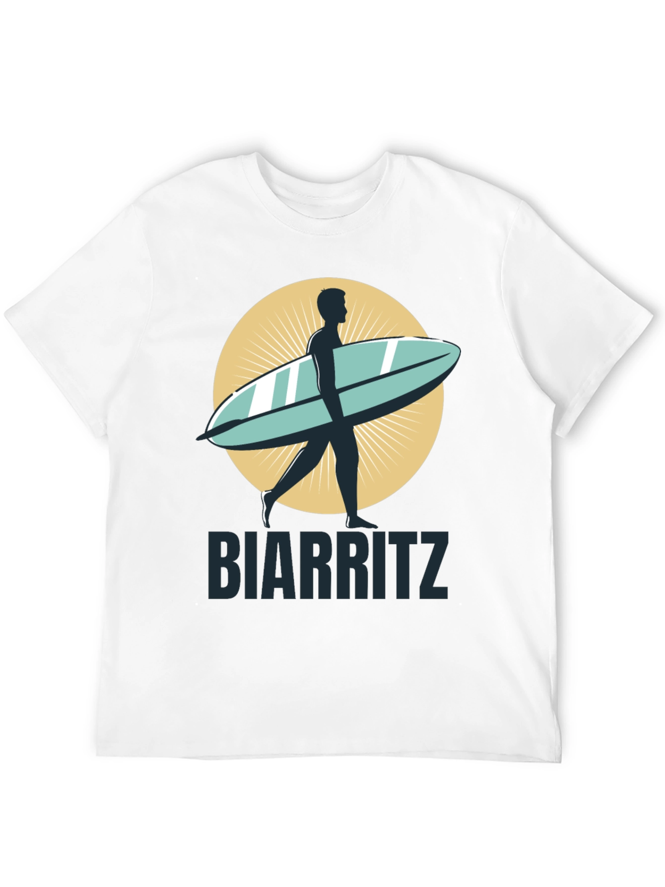 Biarritz Surfboard Graphic Tee - Stylish Casual Wear