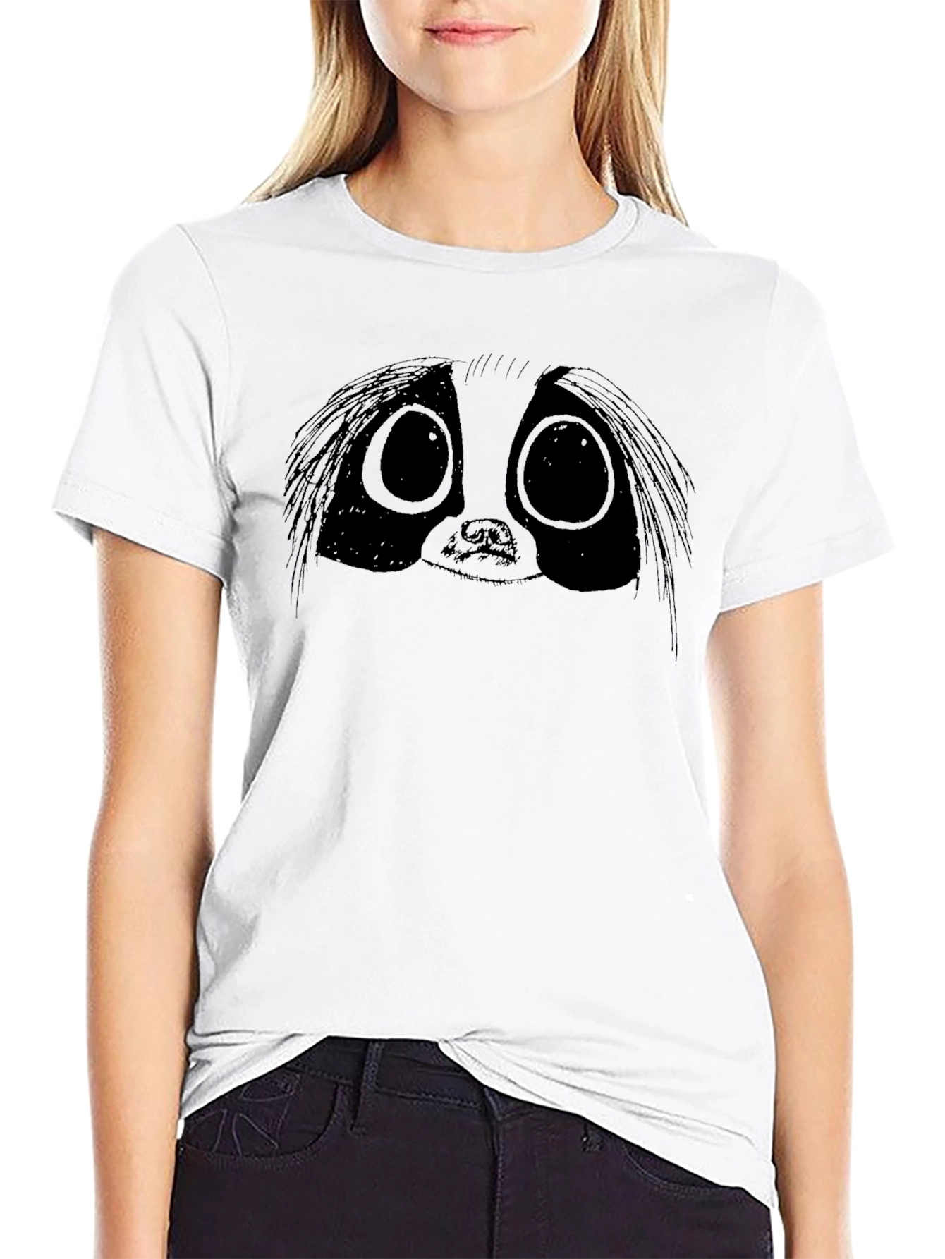 Whimsical Sloth Graphic Tee - Black