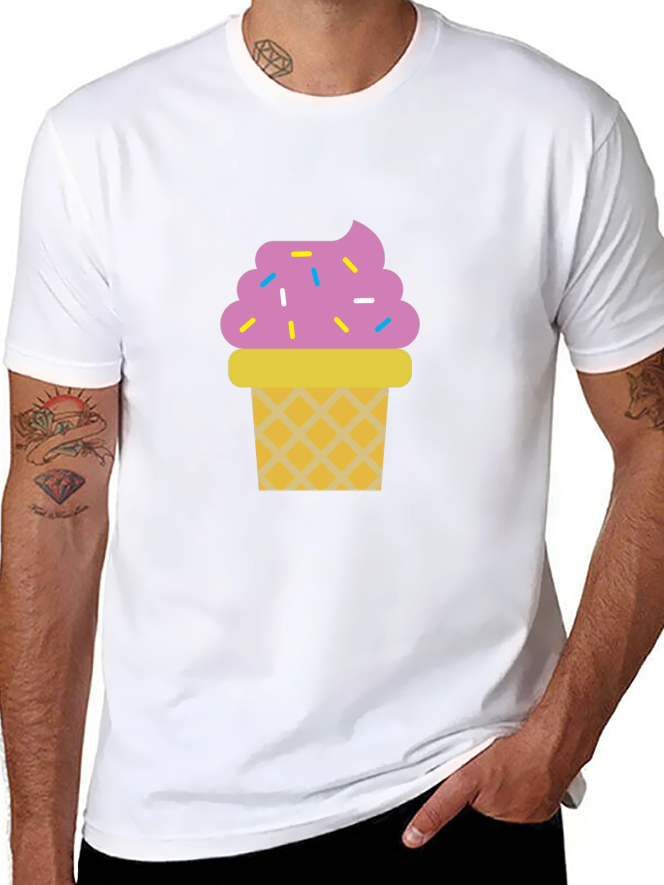 Fun Ice Cream Graphic T-Shirt