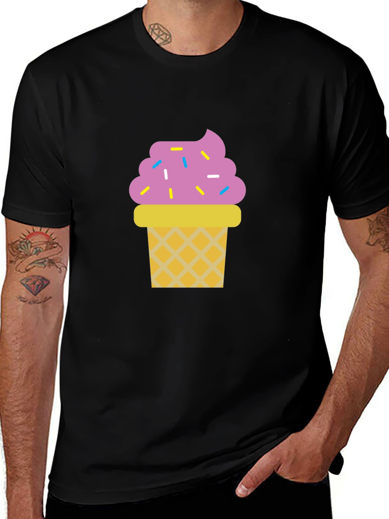 Fun Ice Cream Graphic T-Shirt