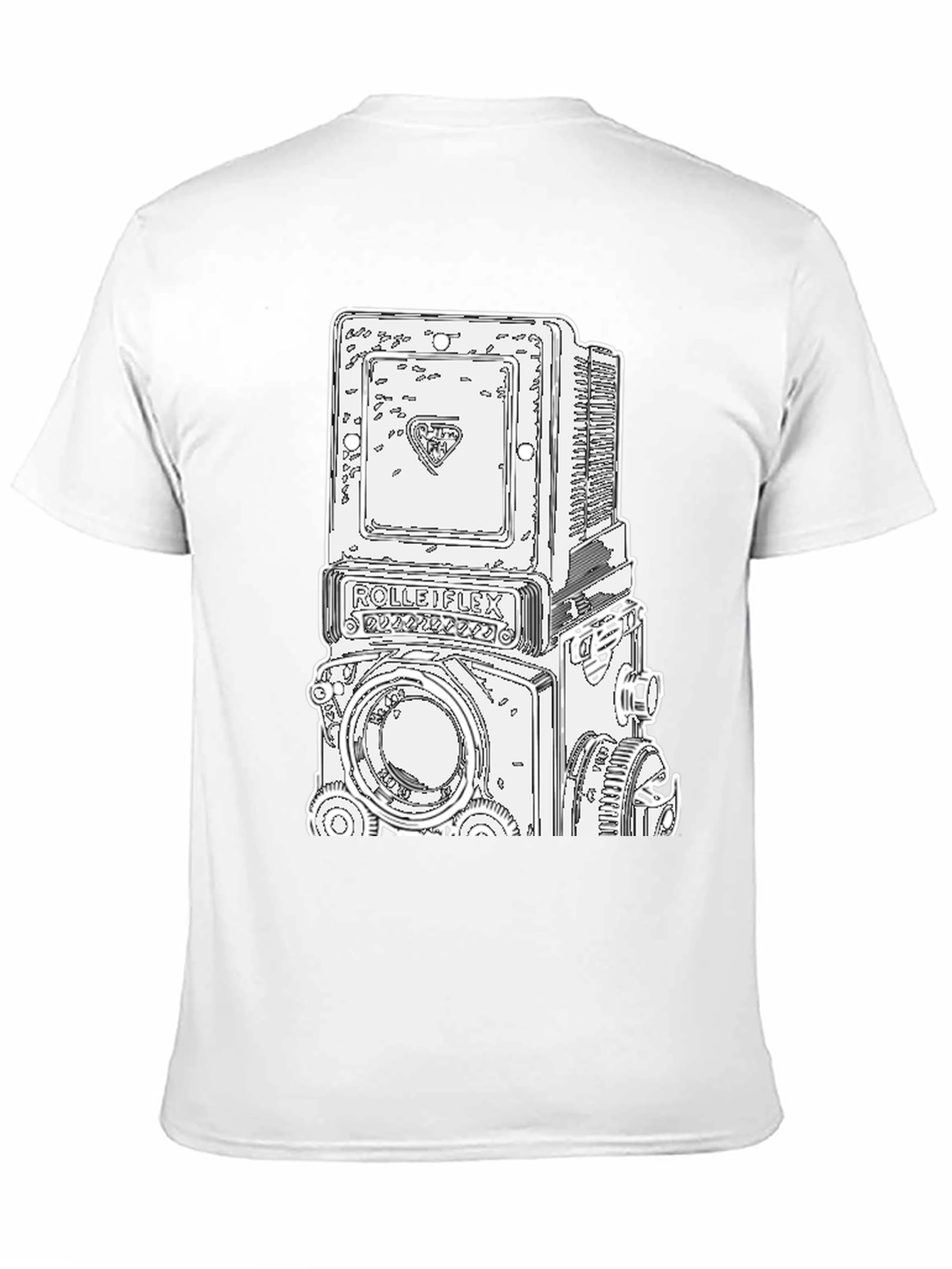 Retro Camera Graphic Tee - Black